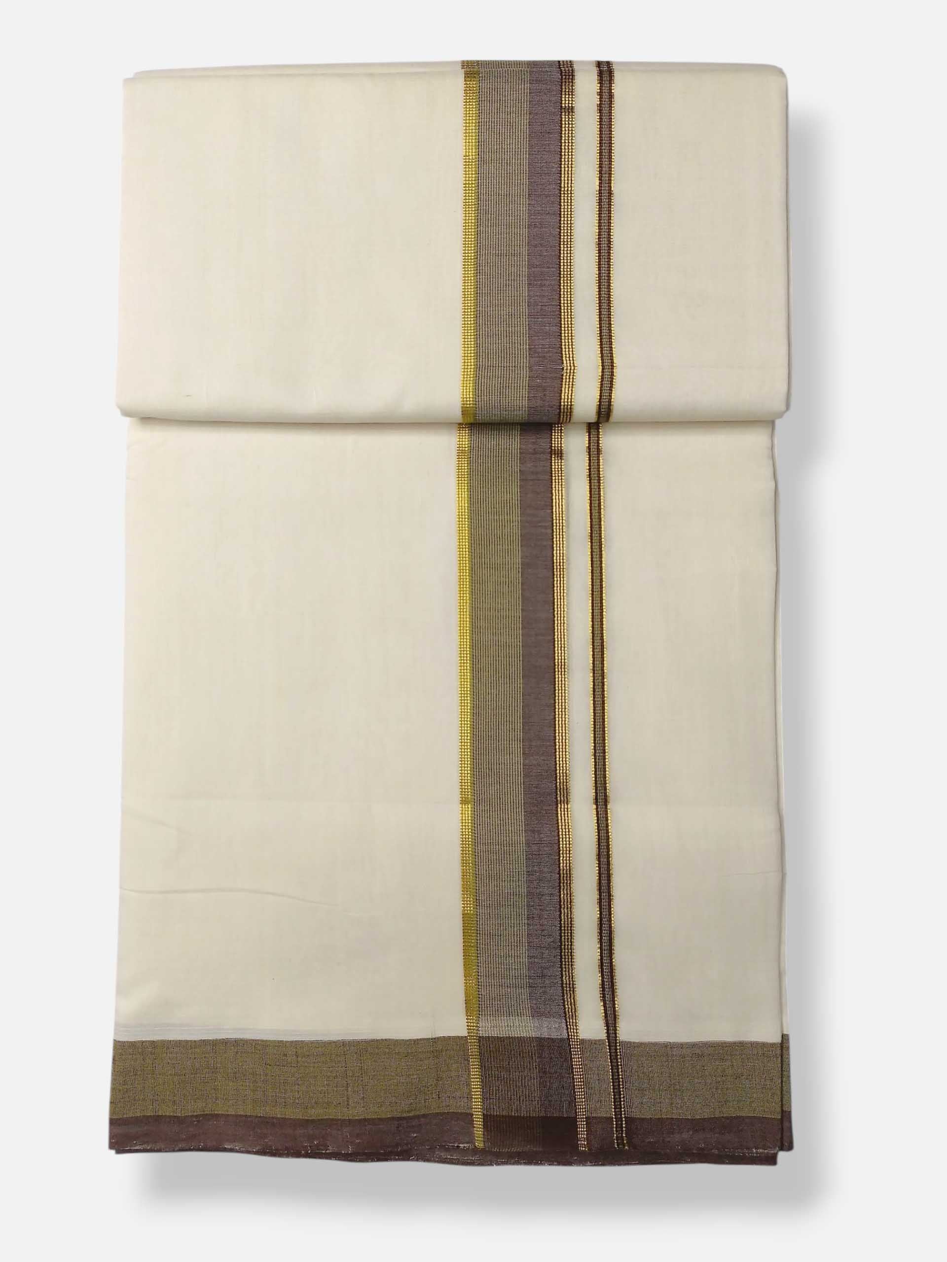 Kerala Premium Balaramapuram Handloom Dhoti/Mundu for Men