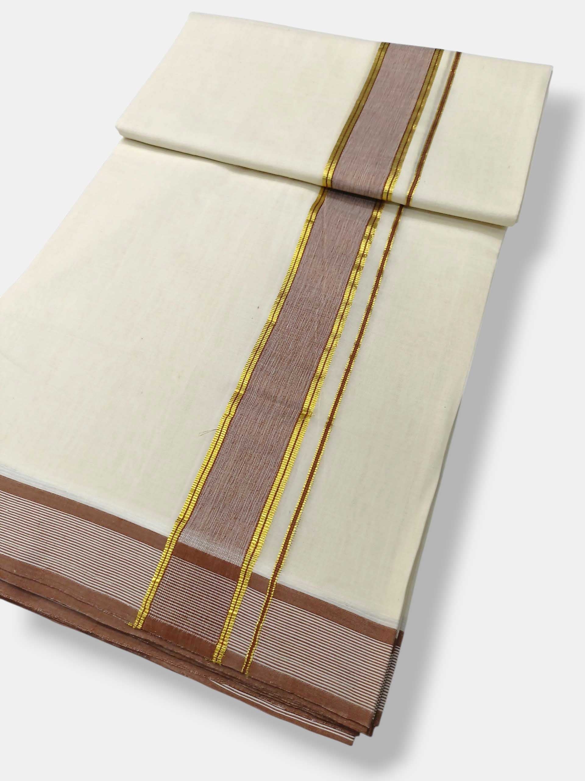 Kerala Premium Balaramapuram Handloom Dhoti/Mundu for Men