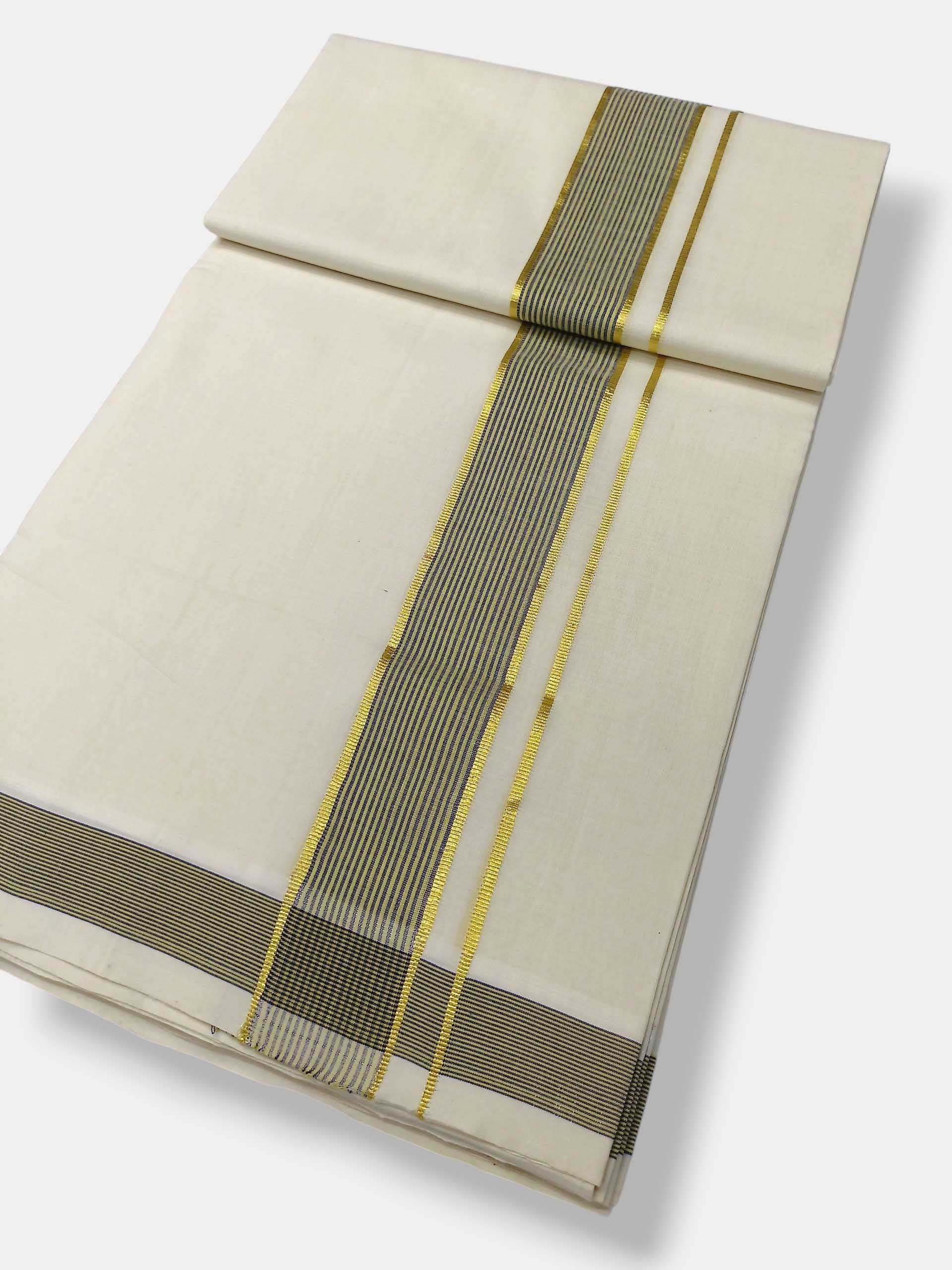 Kerala Premium Balaramapuram Handloom Dhoti/Mundu for Men