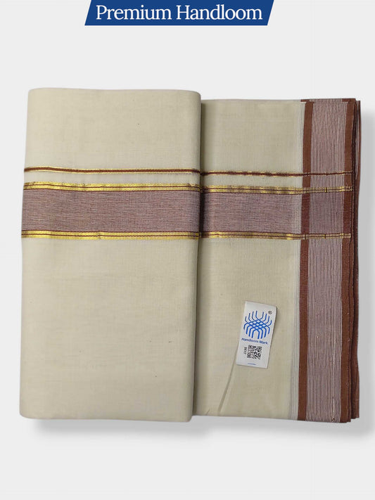 Kerala Premium Balaramapuram Handloom Dhoti/Mundu for Men