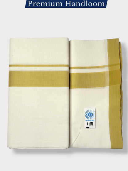 Kerala Premium Balaramapuram Handloom Dhoti/Mundu for Men