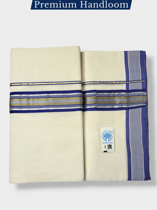 Kerala Premium Balaramapuram Handloom Dhoti/Mundu for Men