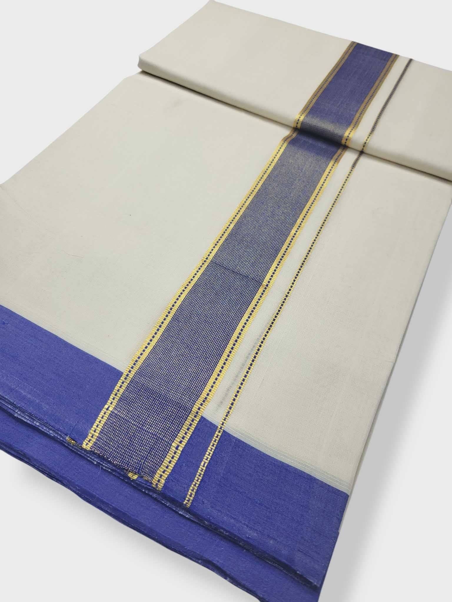 Kerala Premium Balaramapuram Handloom Dhoti/Mundu for Men