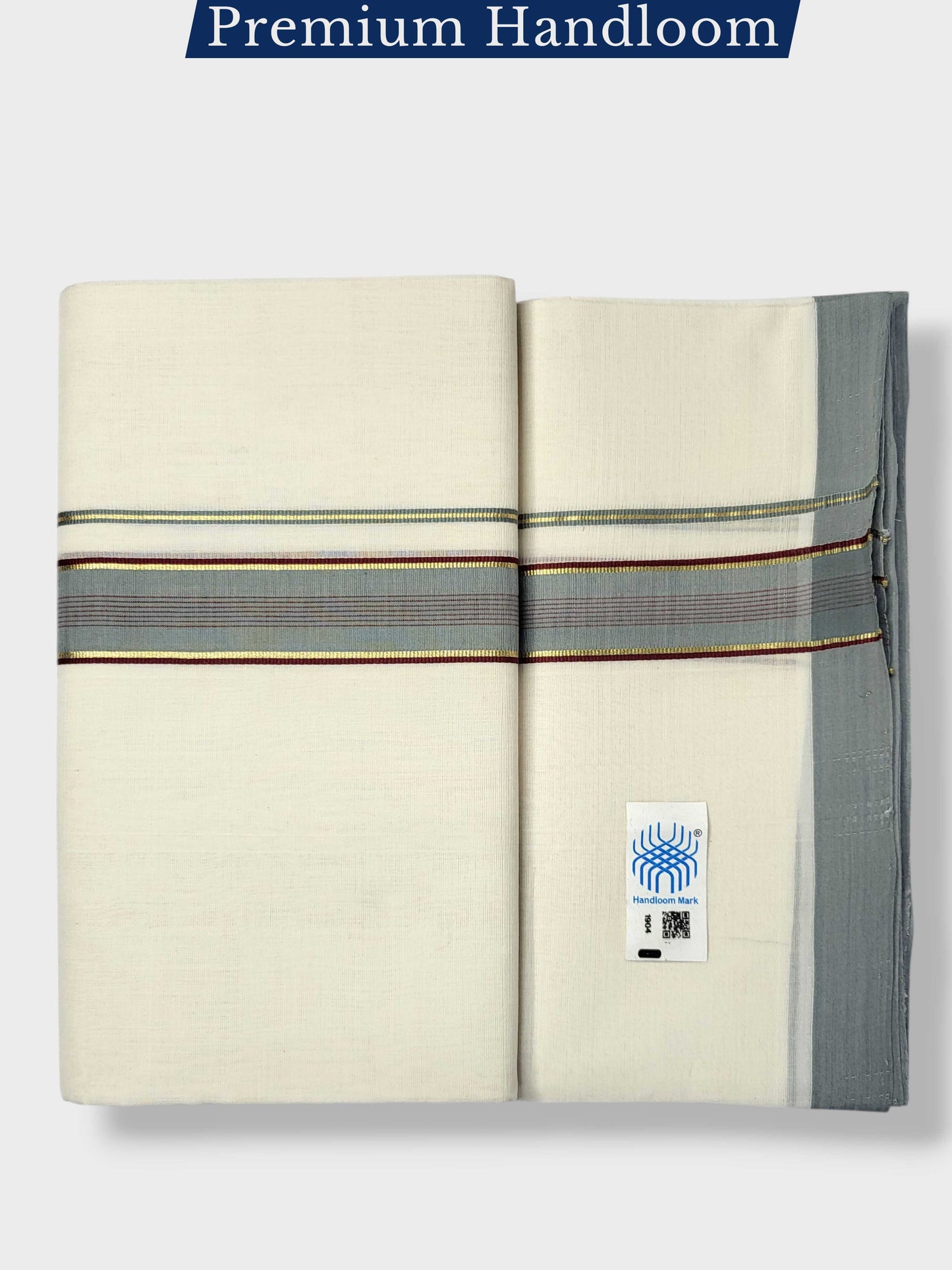 Kerala Premium Balaramapuram Handloom Dhoti/Mundu for Men