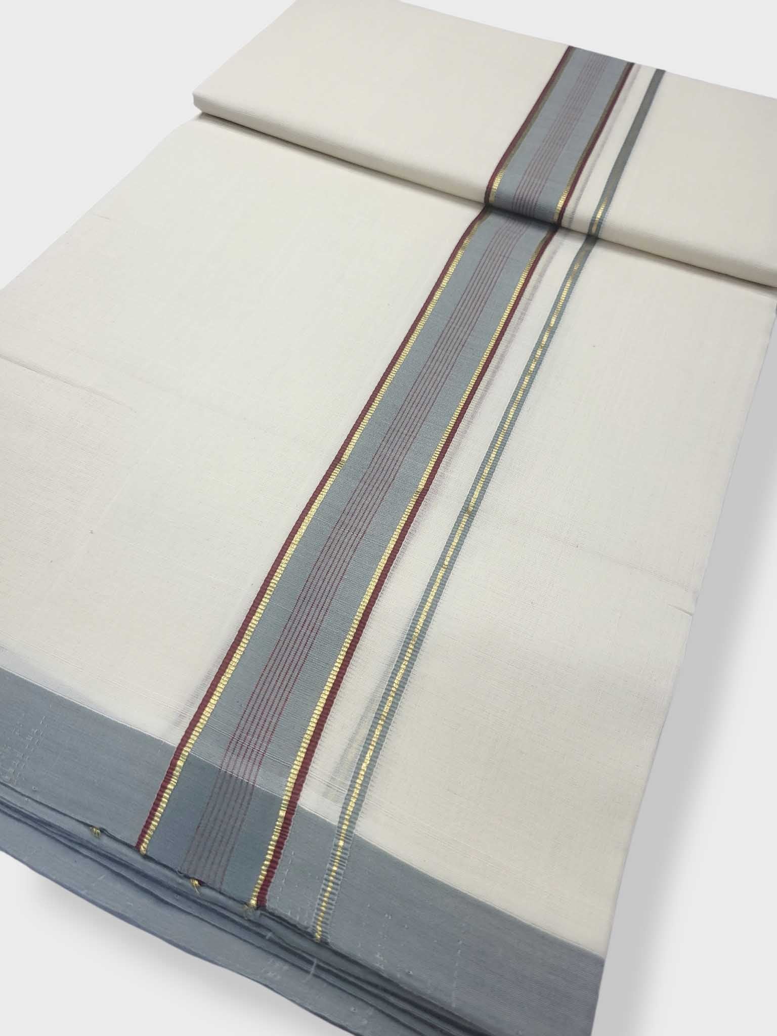 Kerala Premium Balaramapuram Handloom Dhoti/Mundu for Men