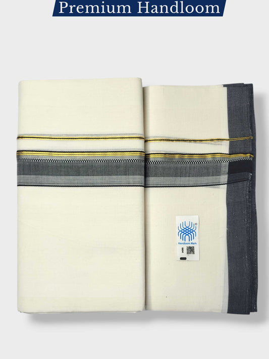 Kerala Premium Balaramapuram Handloom Dhoti/Mundu for Men