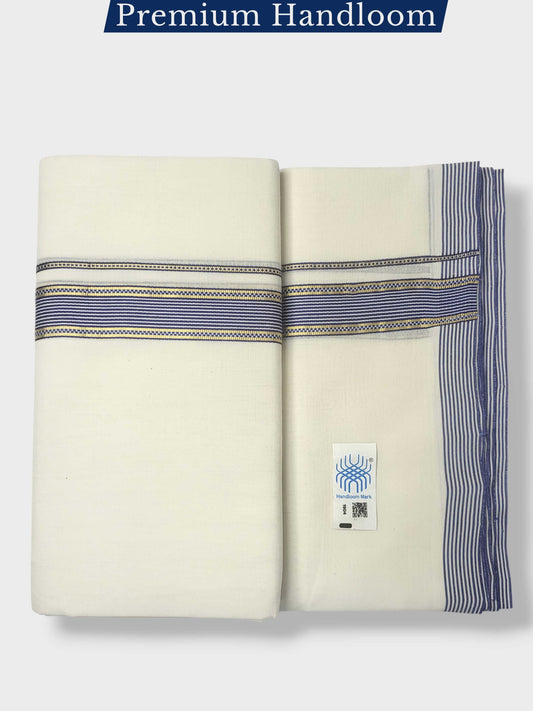 Kerala Premium Balaramapuram Handloom Dhoti/Mundu for Men