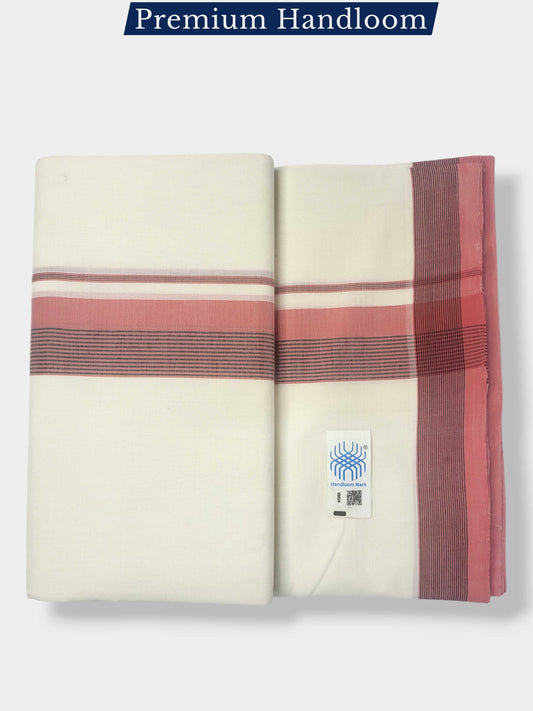 Kerala Premium Balaramapuram Handloom Dhoti/Mundu for Men