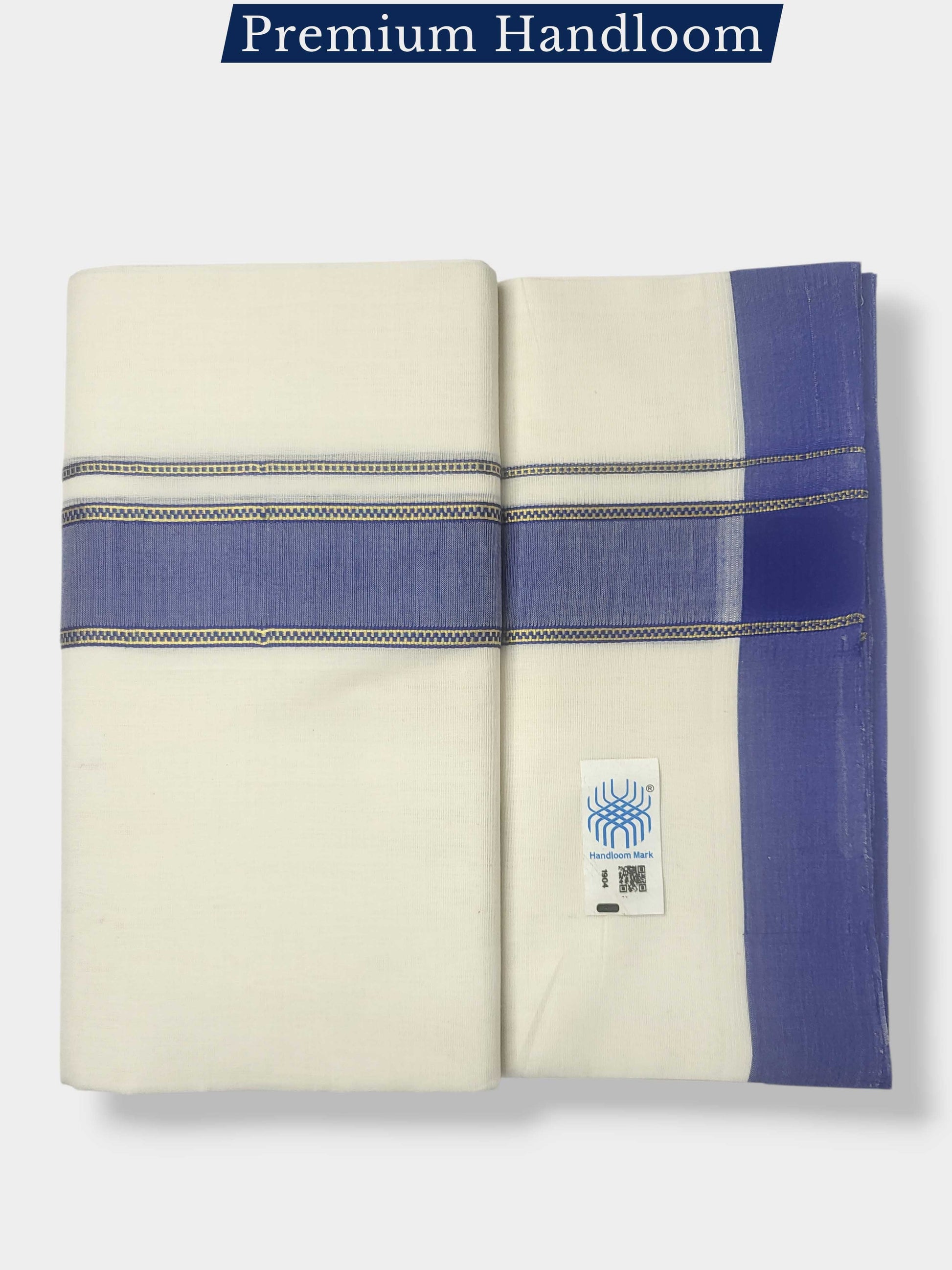 Kerala Premium Balaramapuram Handloom Dhoti/Mundu for Men