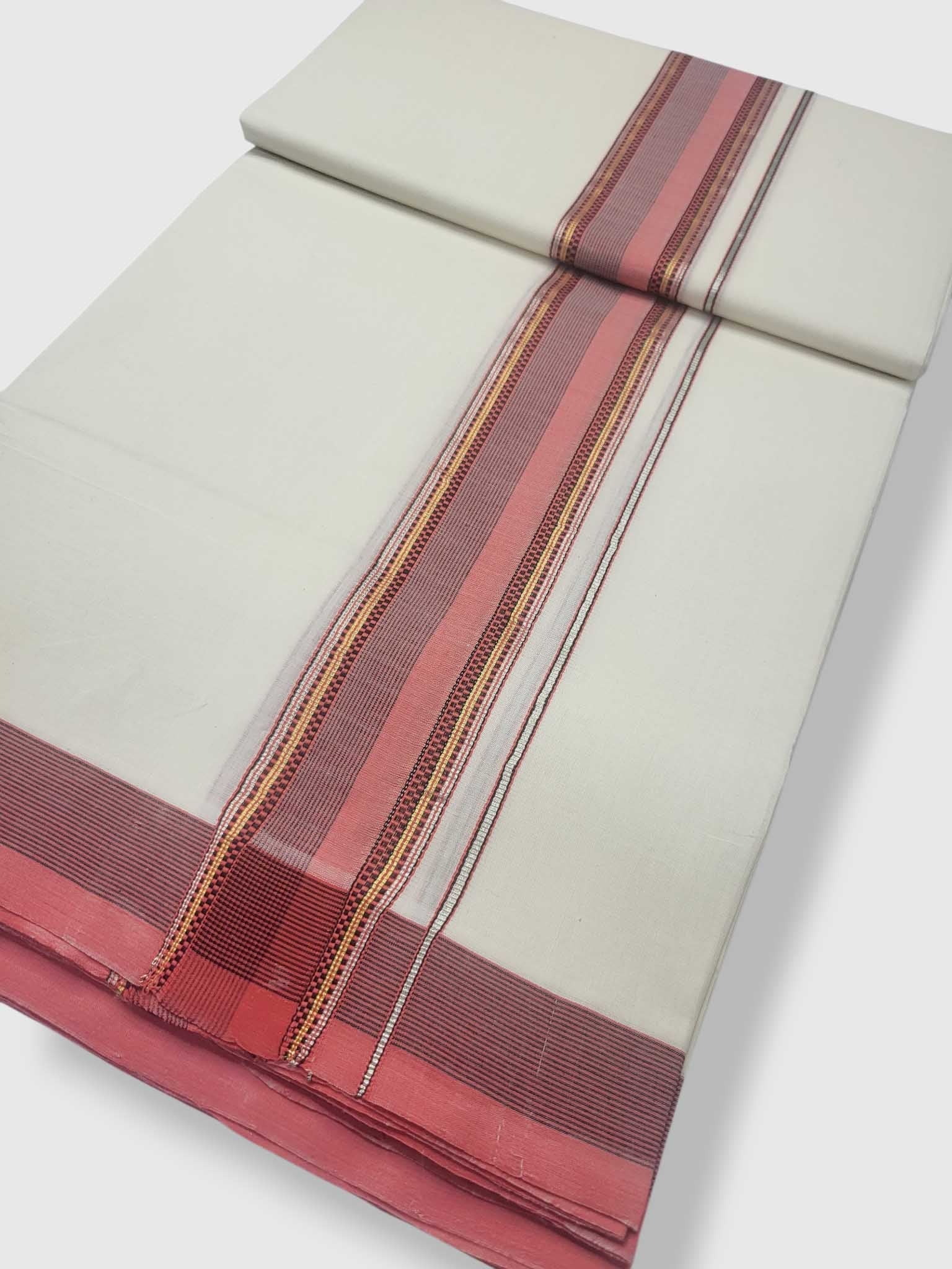 Kerala Premium Balaramapuram Handloom Dhoti/Mundu for Men