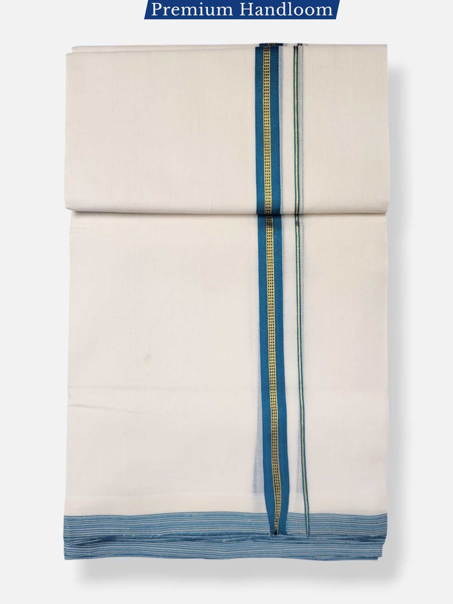 Kerala Premium Balaramapuram Handloom Dhoti/Mundu for Men