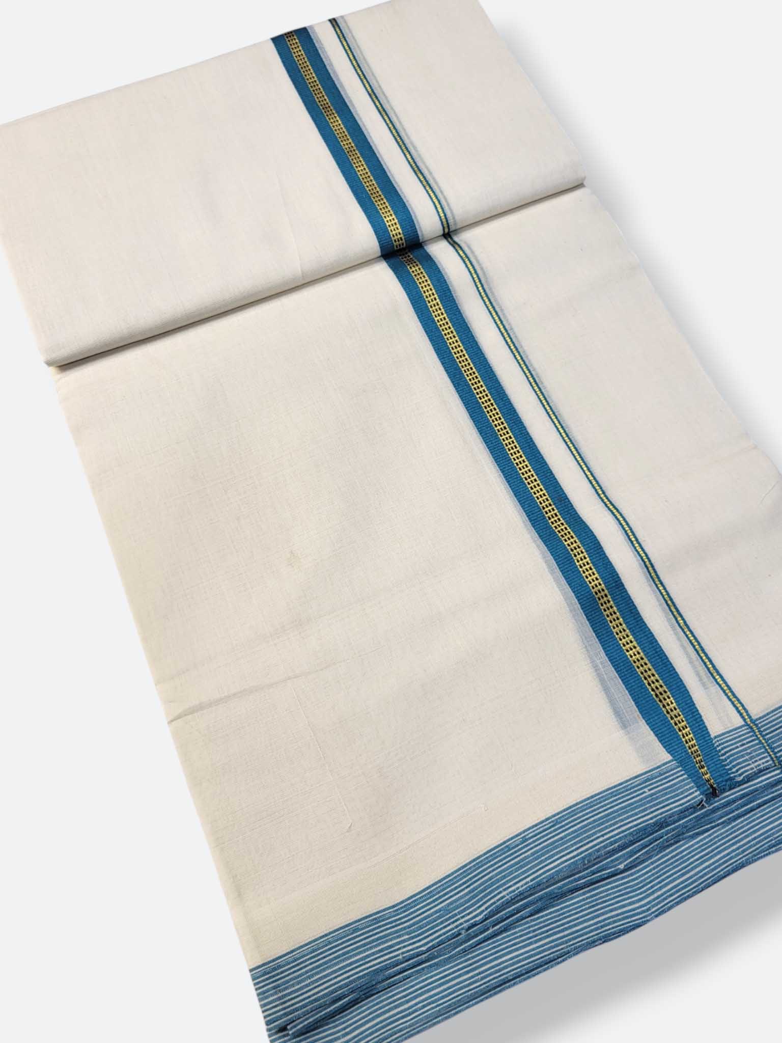 Kerala Premium Balaramapuram Handloom Dhoti/Mundu for Men