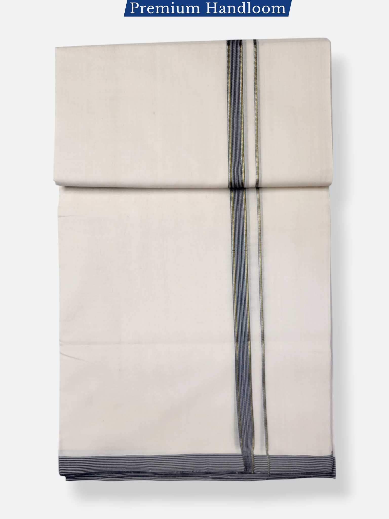 Kerala Premium Balaramapuram Handloom Dhoti/Mundu for Men