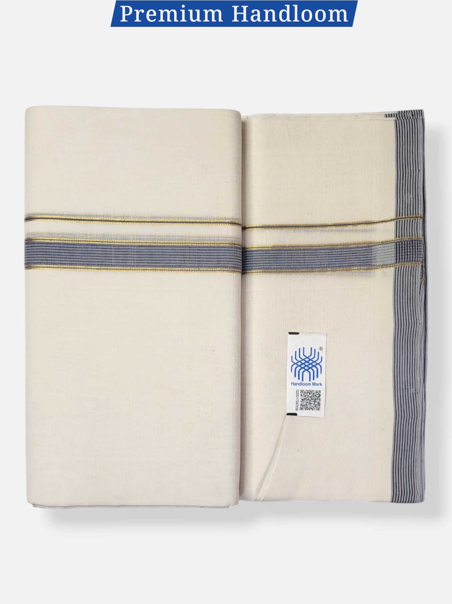 Kerala Premium Balaramapuram Handloom Dhoti/Mundu for Men
