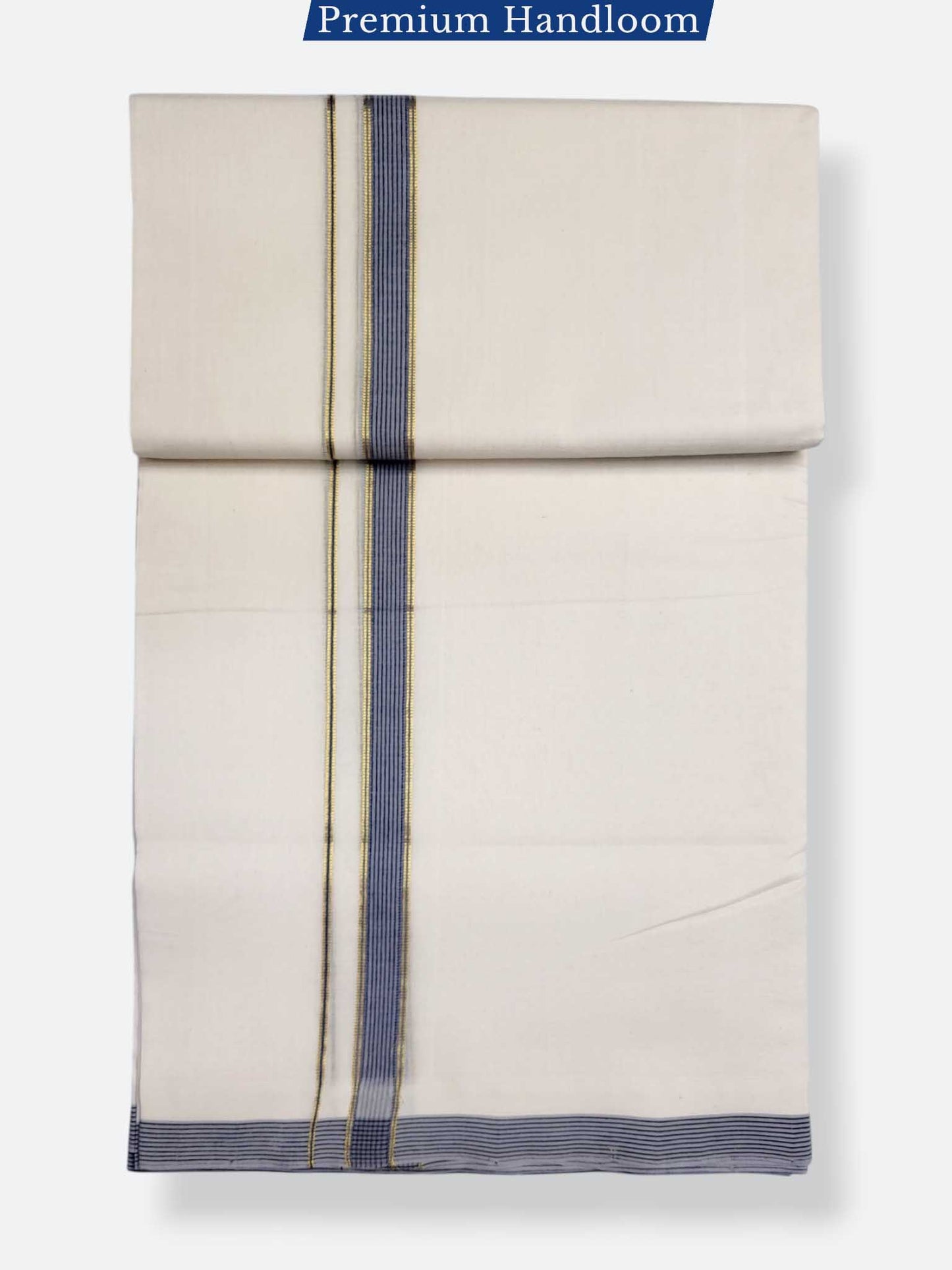 Kerala Premium Balaramapuram Handloom Dhoti/Mundu for Men