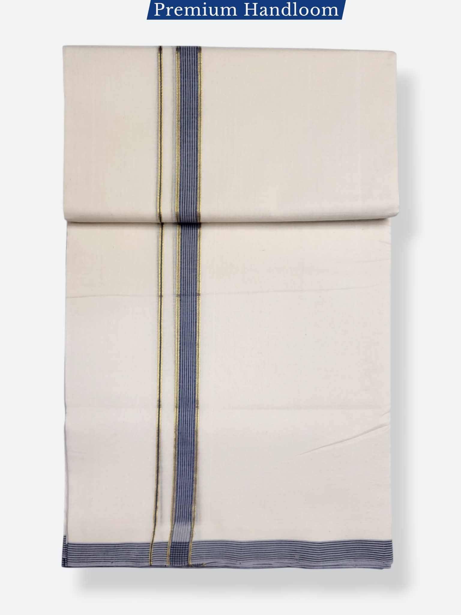 Kerala Premium Balaramapuram Handloom Dhoti/Mundu for Men