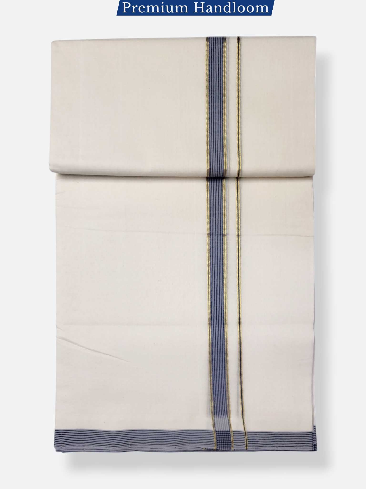 Kerala Premium Balaramapuram Handloom Dhoti/Mundu for Men