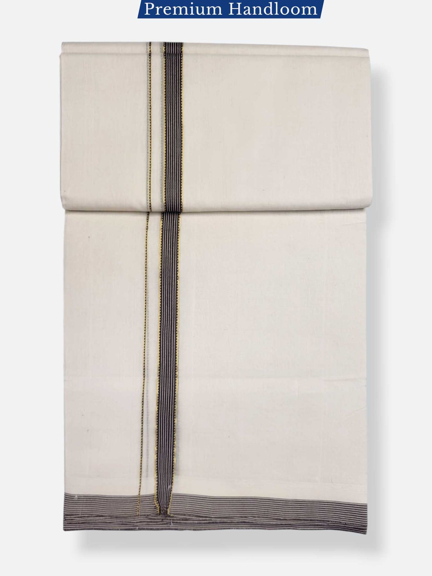Kerala Premium Balaramapuram Handloom Dhoti/Mundu for Men