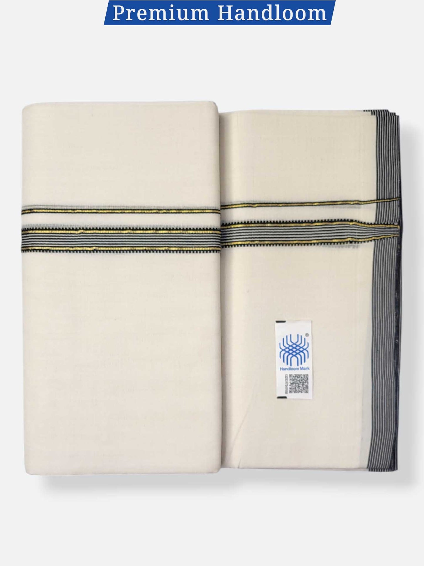 Kerala Premium Balaramapuram Handloom Dhoti/Mundu for Men