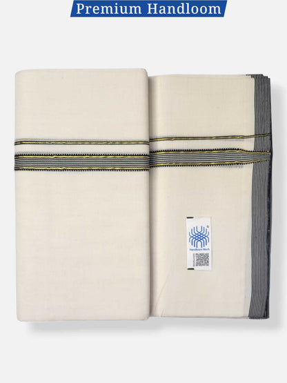 Kerala Premium Balaramapuram Handloom Dhoti/Mundu for Men