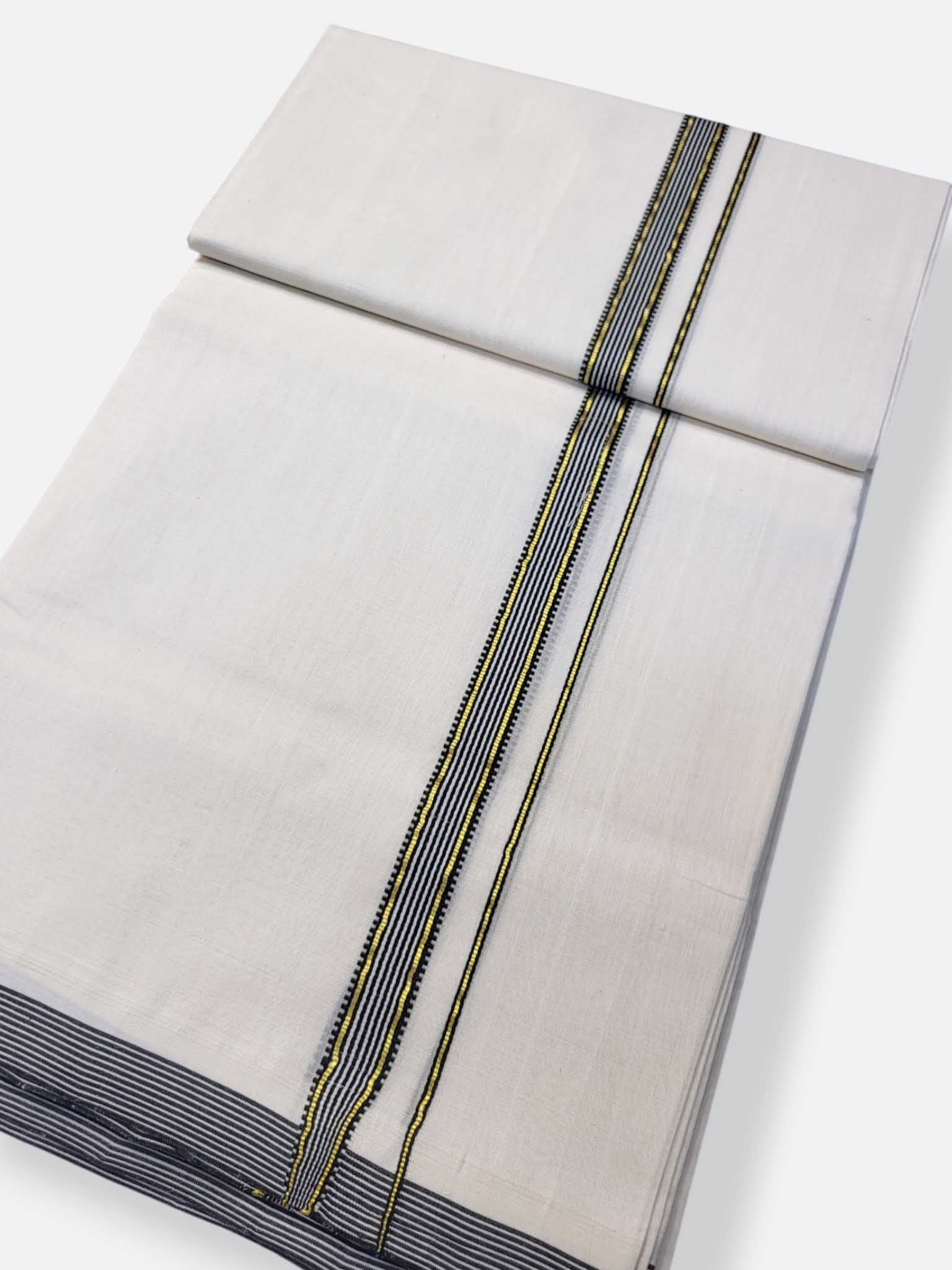 Kerala Premium Balaramapuram Handloom Dhoti/Mundu for Men