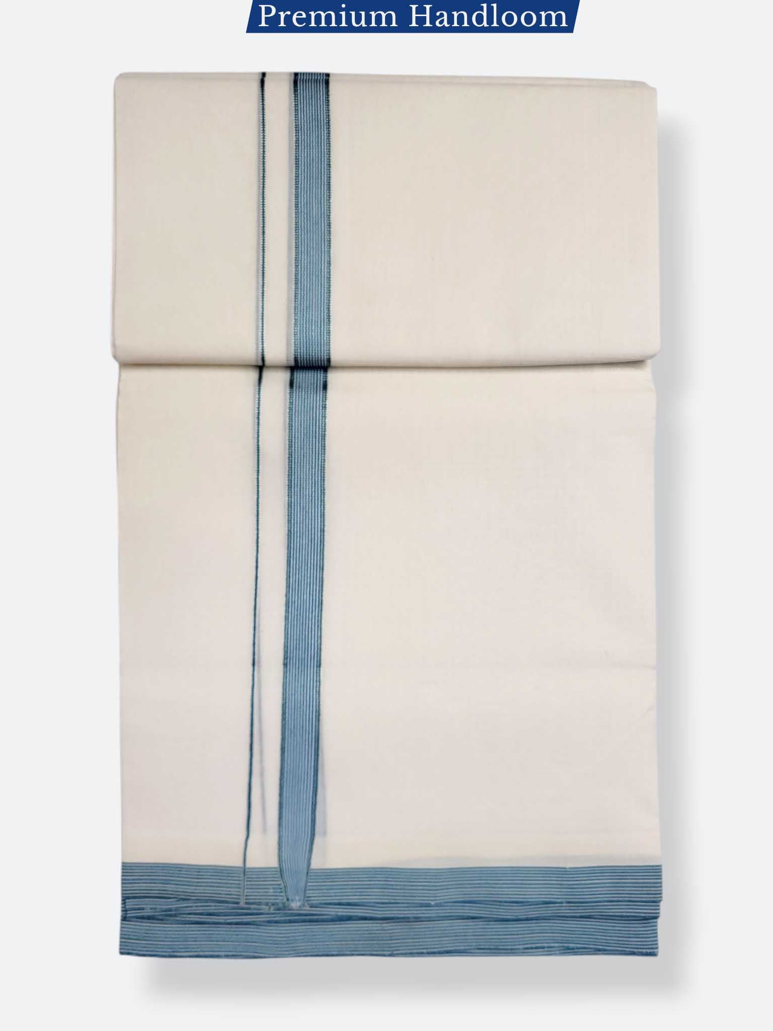 Kerala Premium Balaramapuram Handloom Dhoti/Mundu for Men