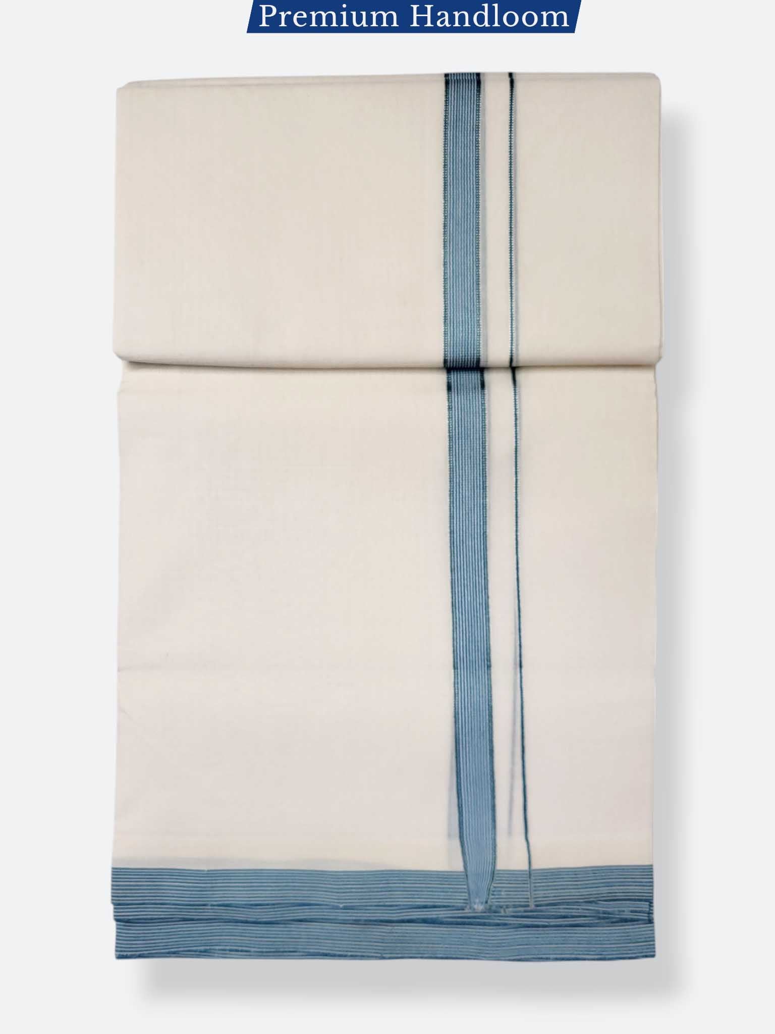 Kerala Premium Balaramapuram Handloom Dhoti/Mundu for Men