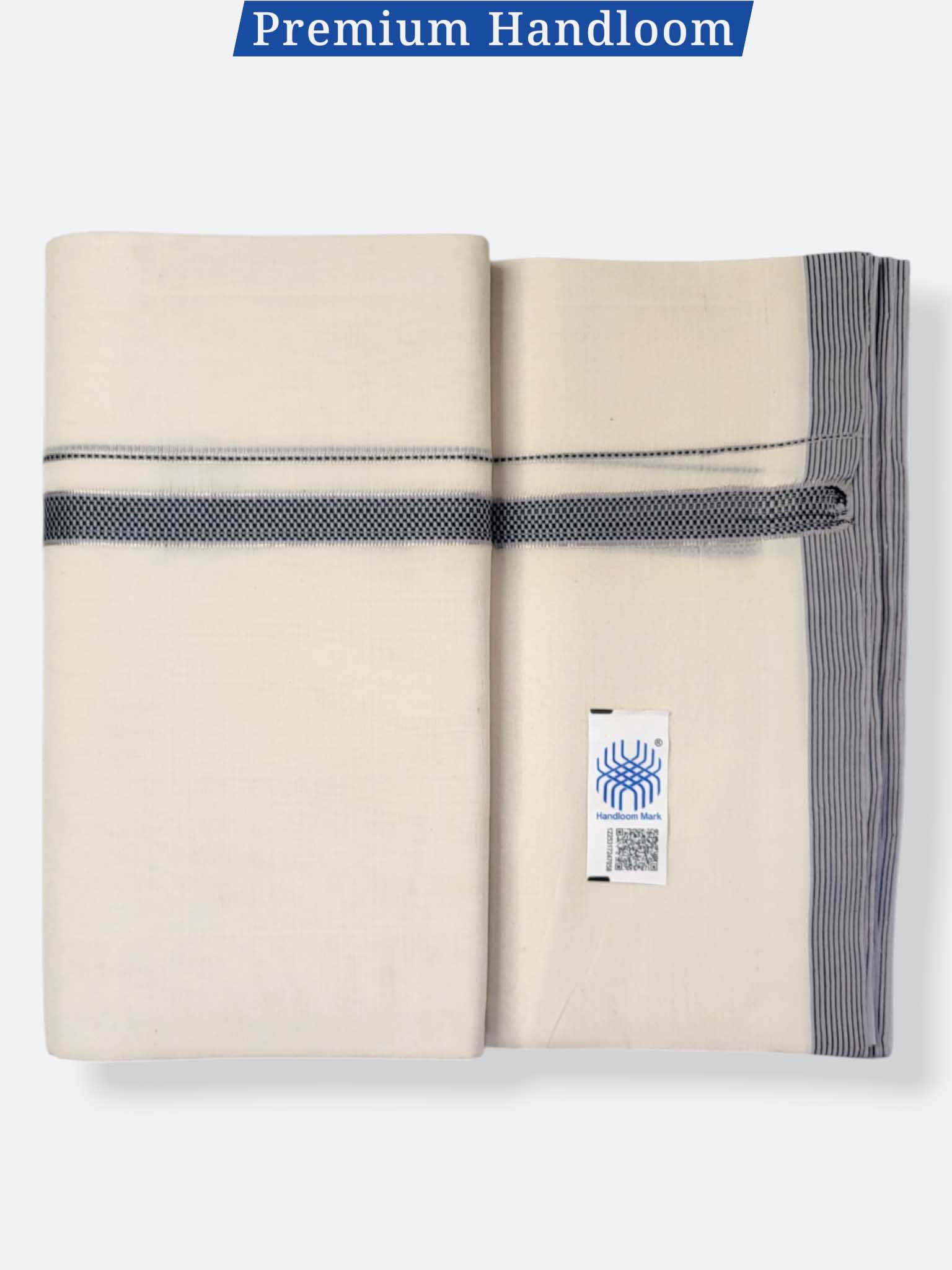 Kerala Premium Balaramapuram Handloom Dhoti/Mundu for Men