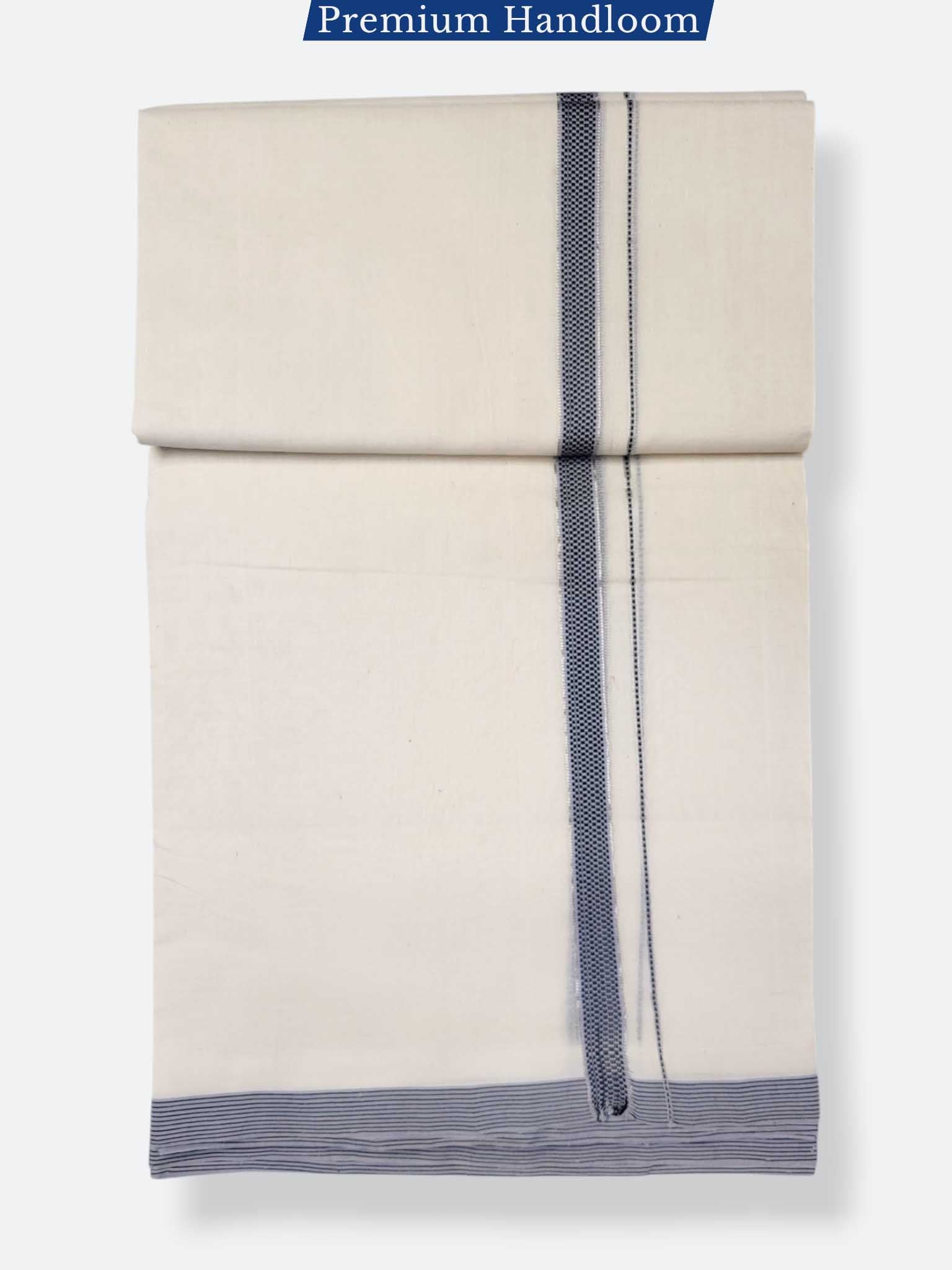 Kerala Premium Balaramapuram Handloom Dhoti/Mundu for Men