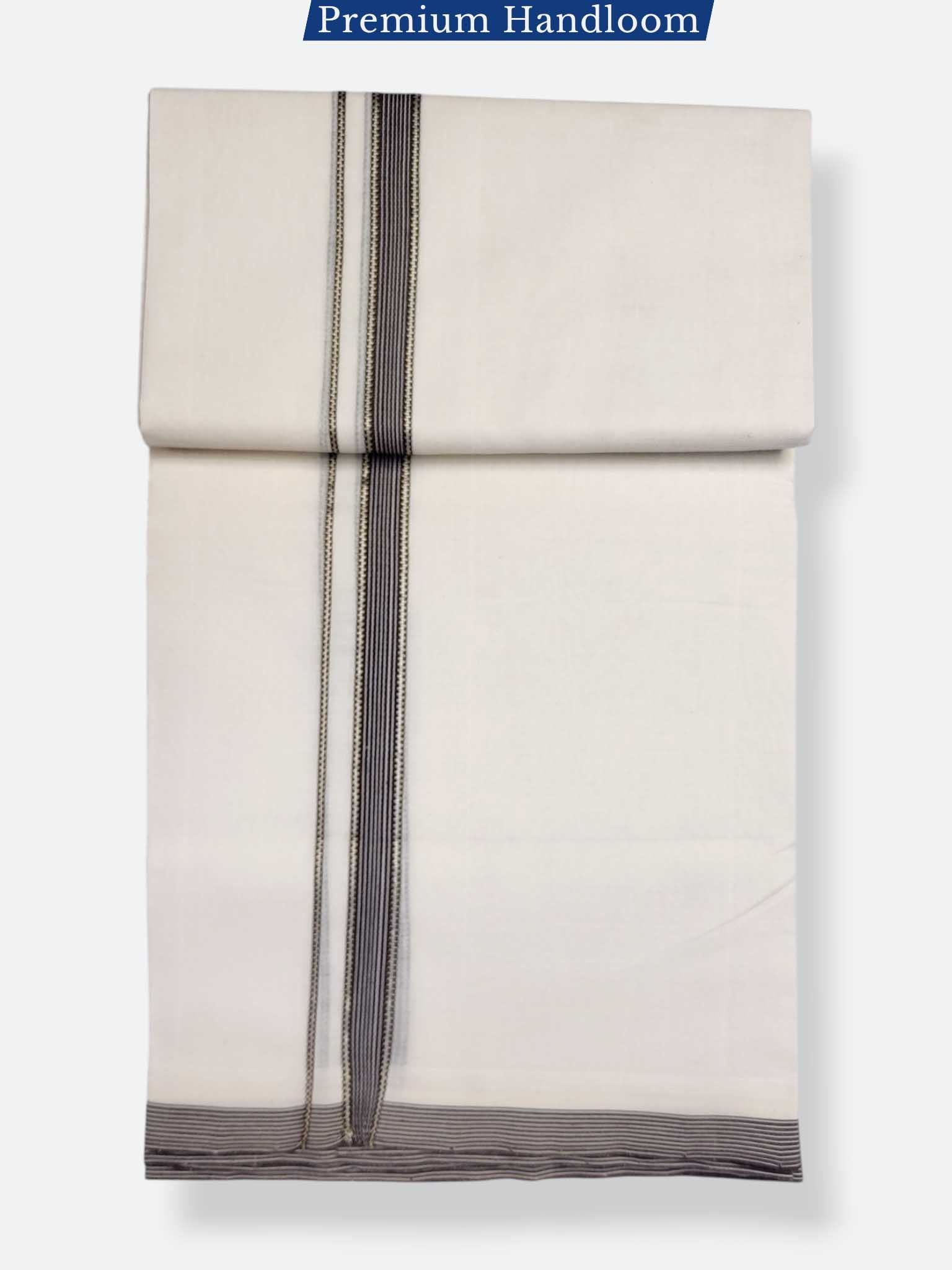 Kerala Premium Balaramapuram Handloom Dhoti/Mundu for Men