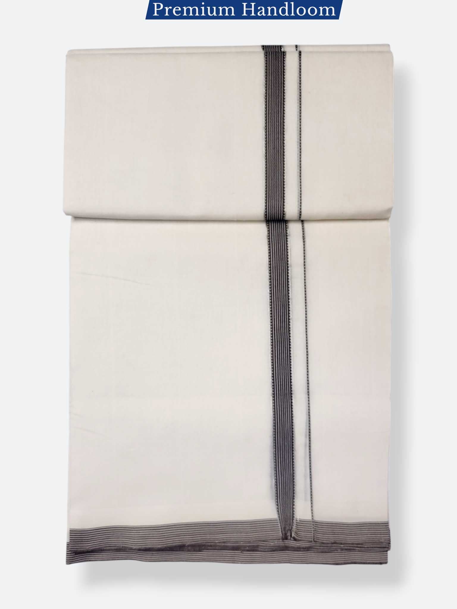 Kerala Premium Balaramapuram Handloom Dhoti/Mundu for Men