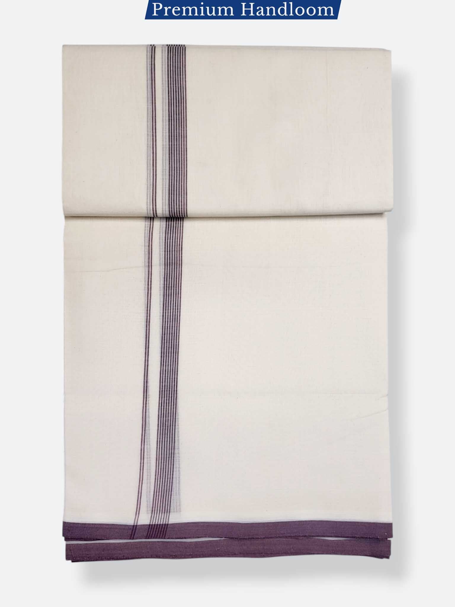 Kerala Premium Balaramapuram Handloom Dhoti/Mundu for Men