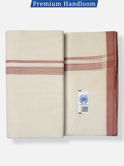 Kerala Premium Balaramapuram Handloom Dhoti/Mundu for Men
