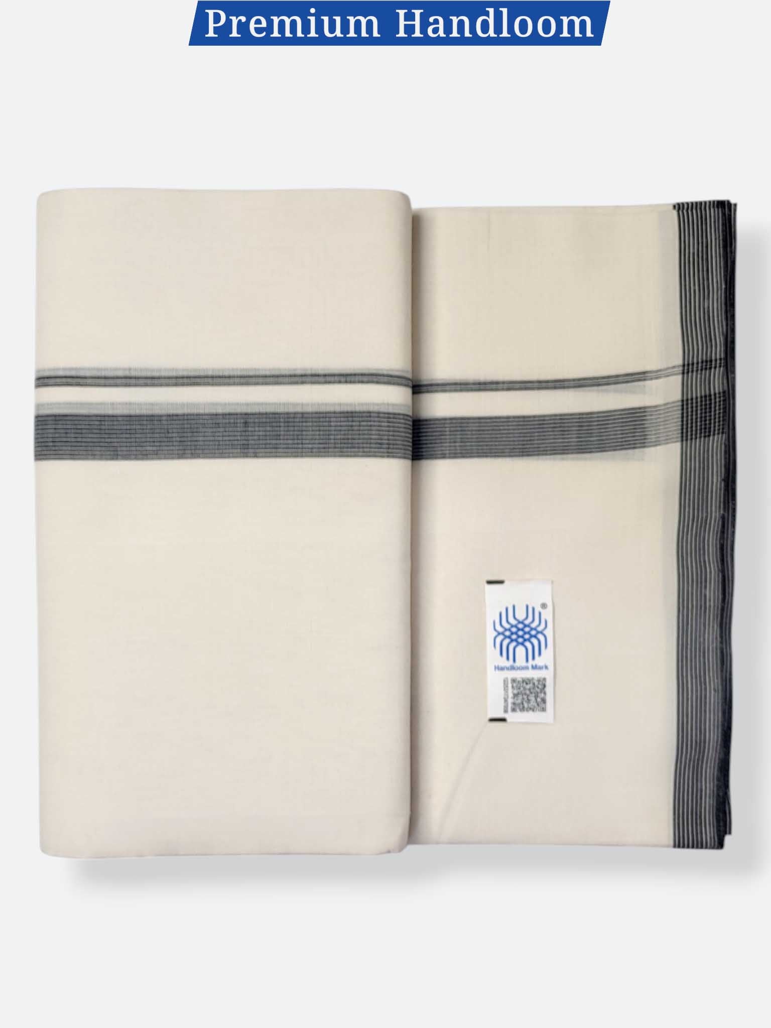 Kerala Premium Balaramapuram Handloom Dhoti/Mundu for Men