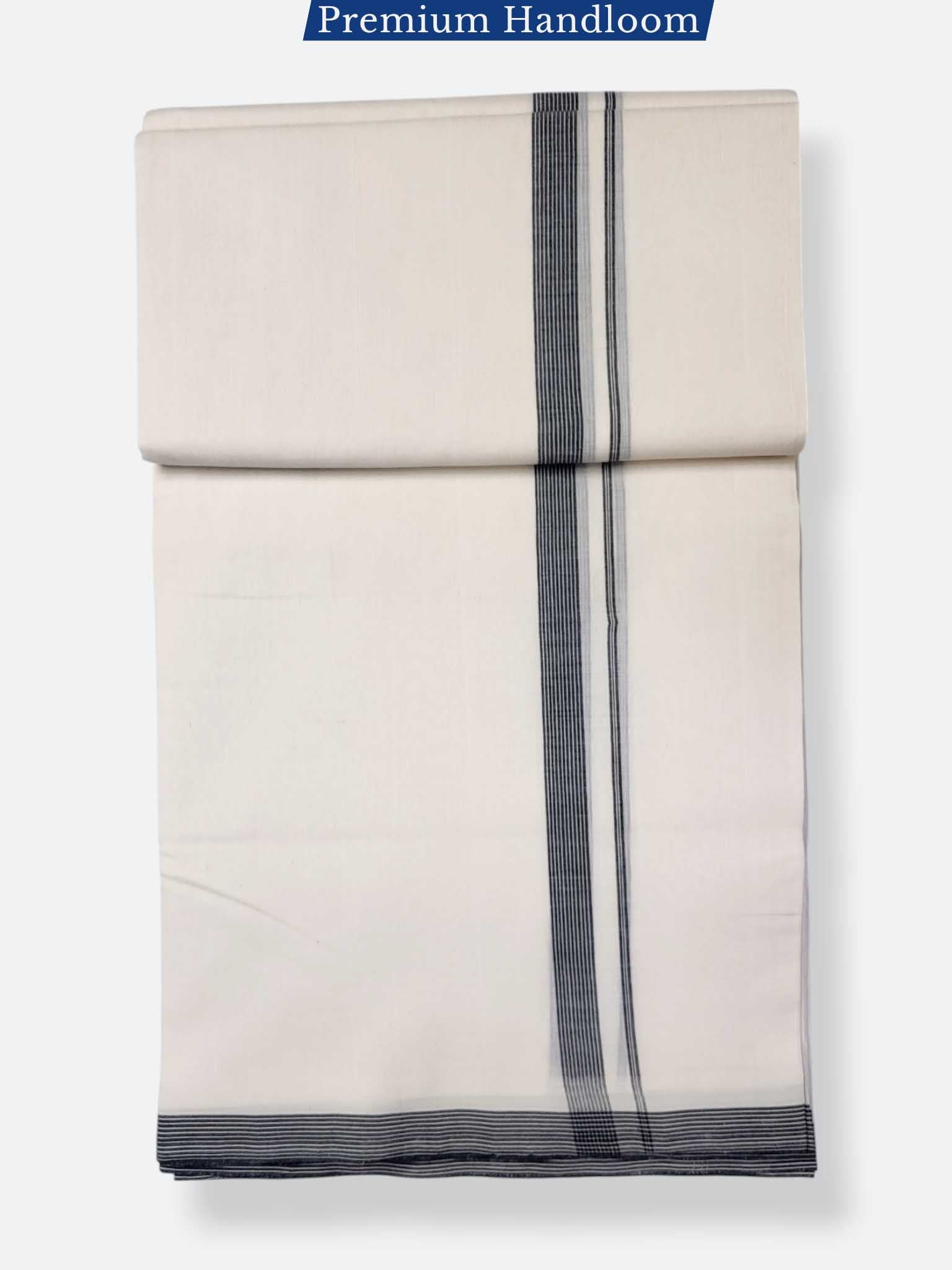 Kerala Premium Balaramapuram Handloom Dhoti/Mundu for Men