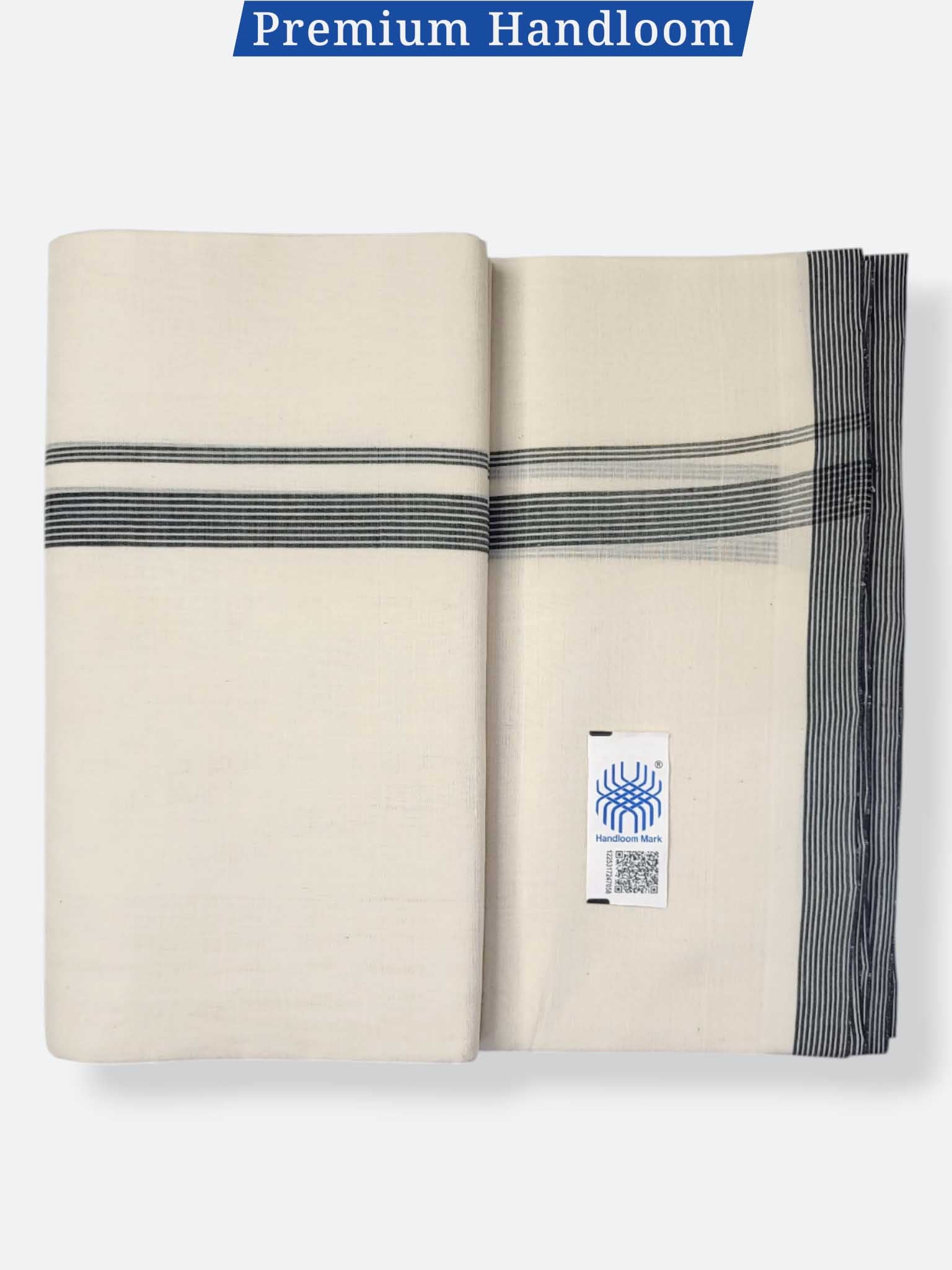Kerala Premium Balaramapuram Handloom Dhoti/Mundu for Men