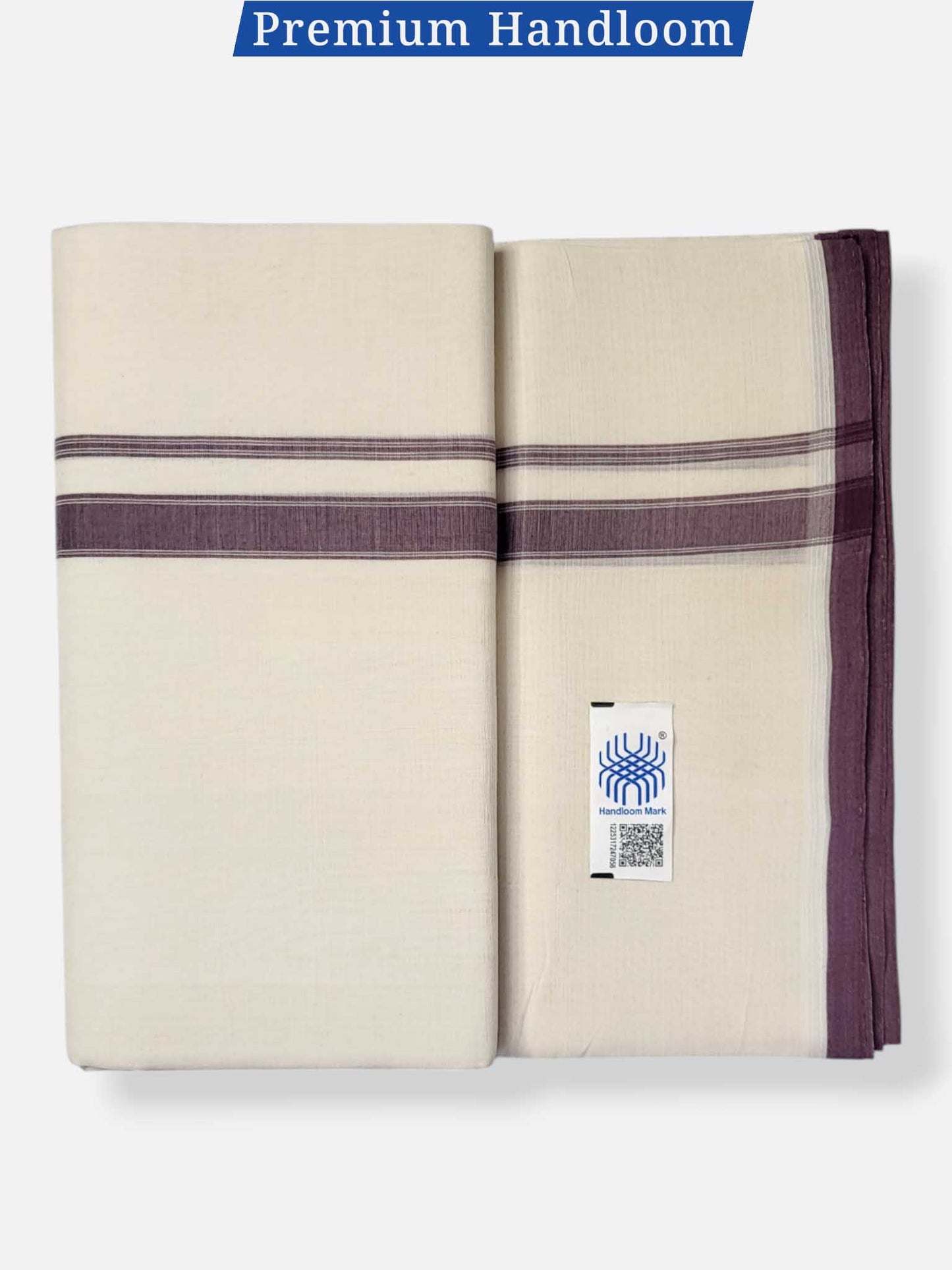 Kerala Premium Balaramapuram Handloom Dhoti/Mundu for Men