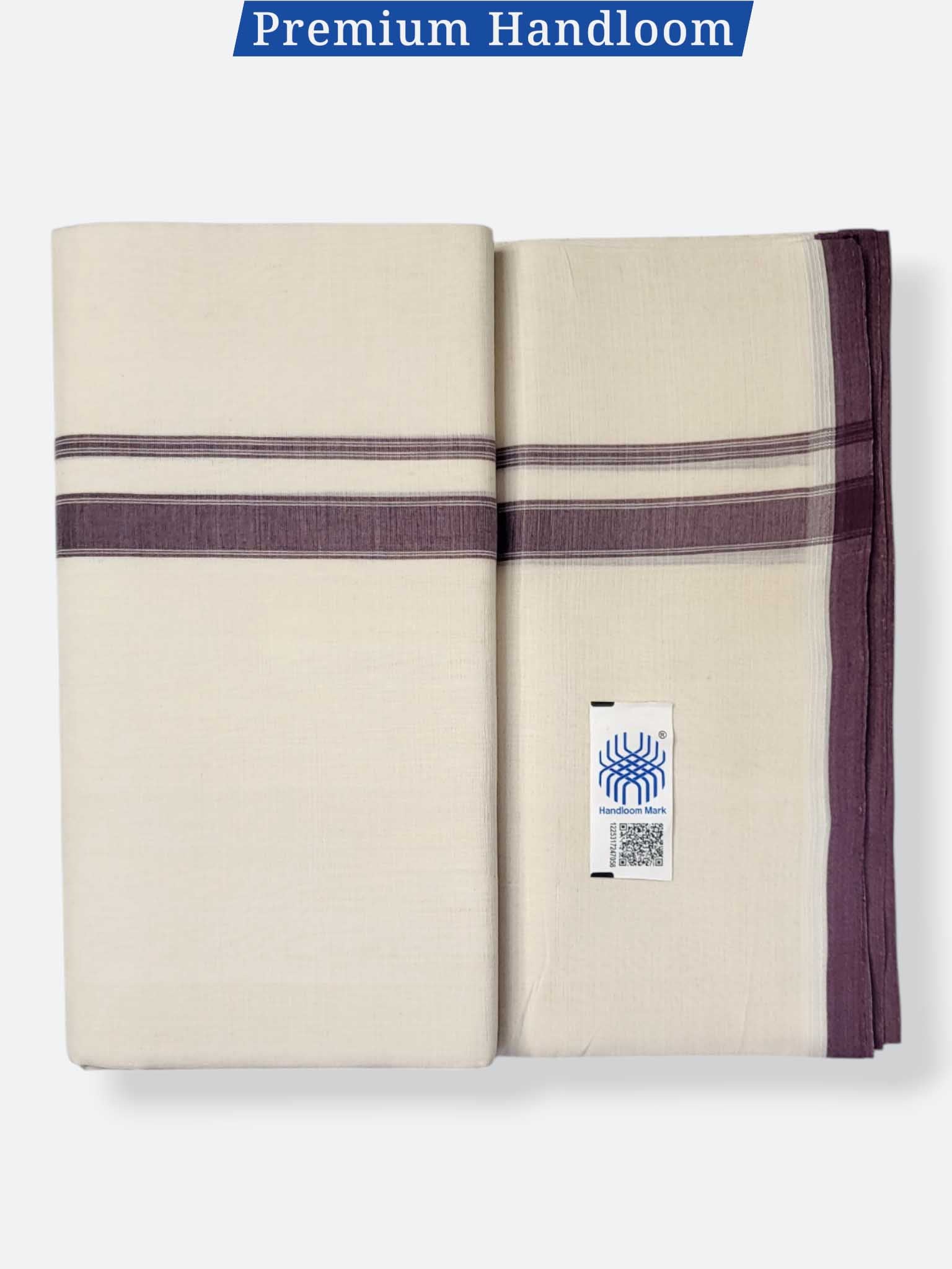 Kerala Premium Balaramapuram Handloom Dhoti/Mundu for Men