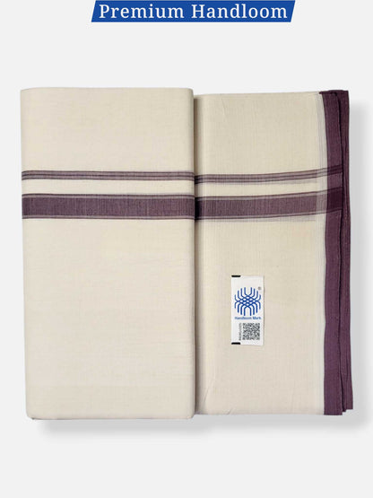 Kerala Premium Balaramapuram Handloom Dhoti/Mundu for Men