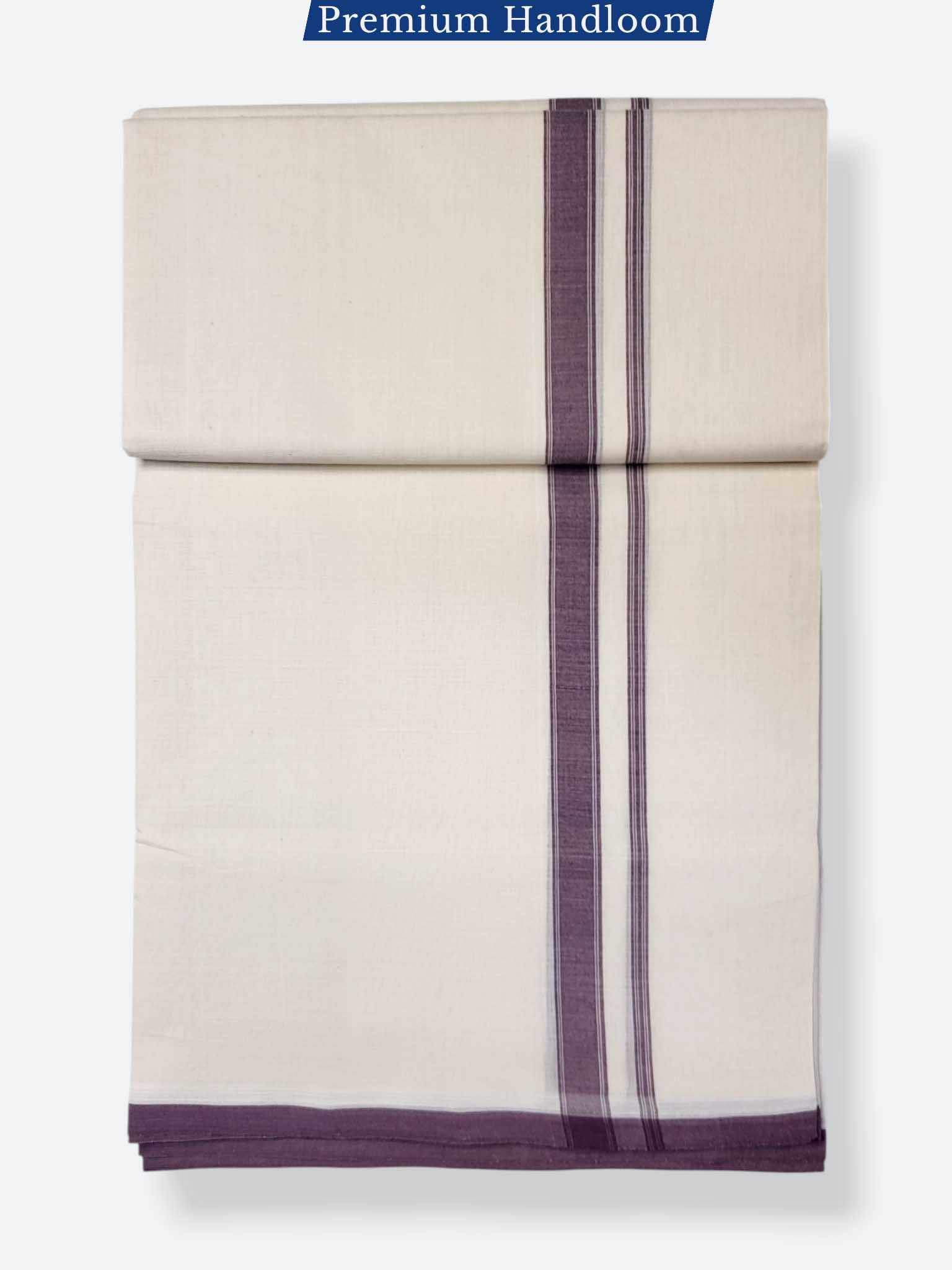 Kerala Premium Balaramapuram Handloom Dhoti/Mundu for Men