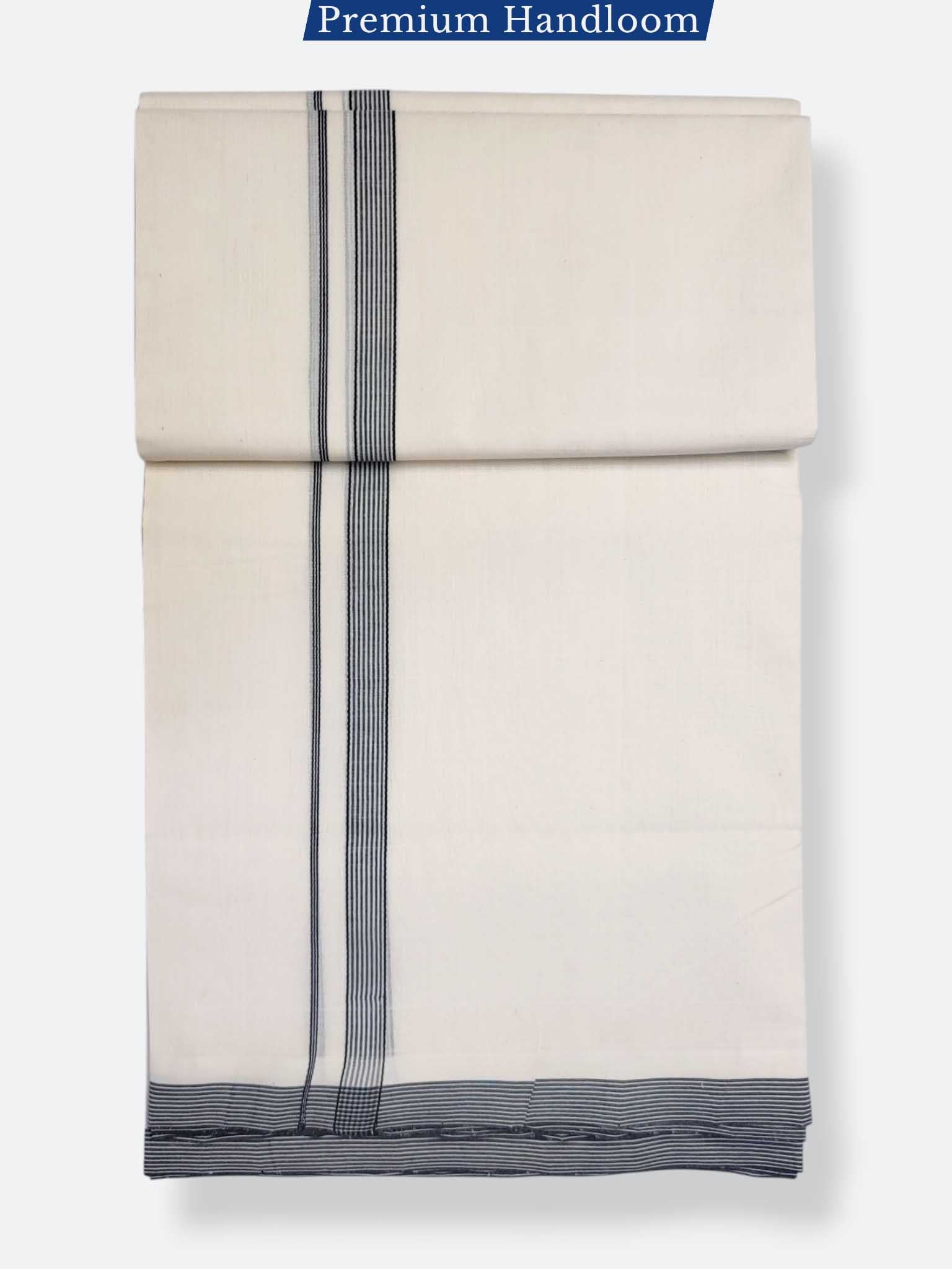 Kerala Premium Balaramapuram Handloom Dhoti/Mundu for Men