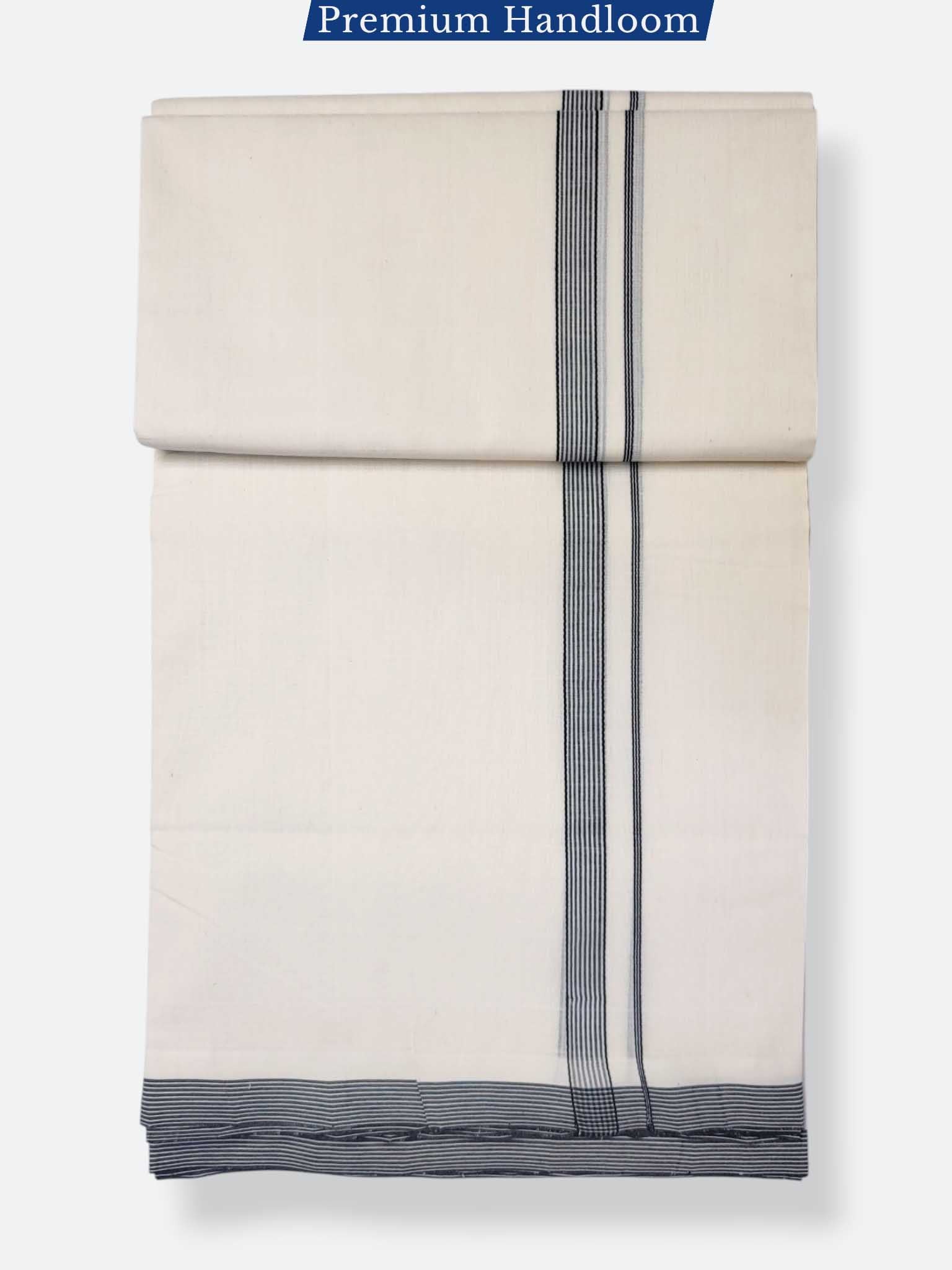 Kerala Premium Balaramapuram Handloom Dhoti/Mundu for Men