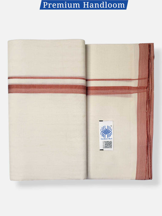 Kerala Premium Balaramapuram Handloom Dhoti/Mundu for Men