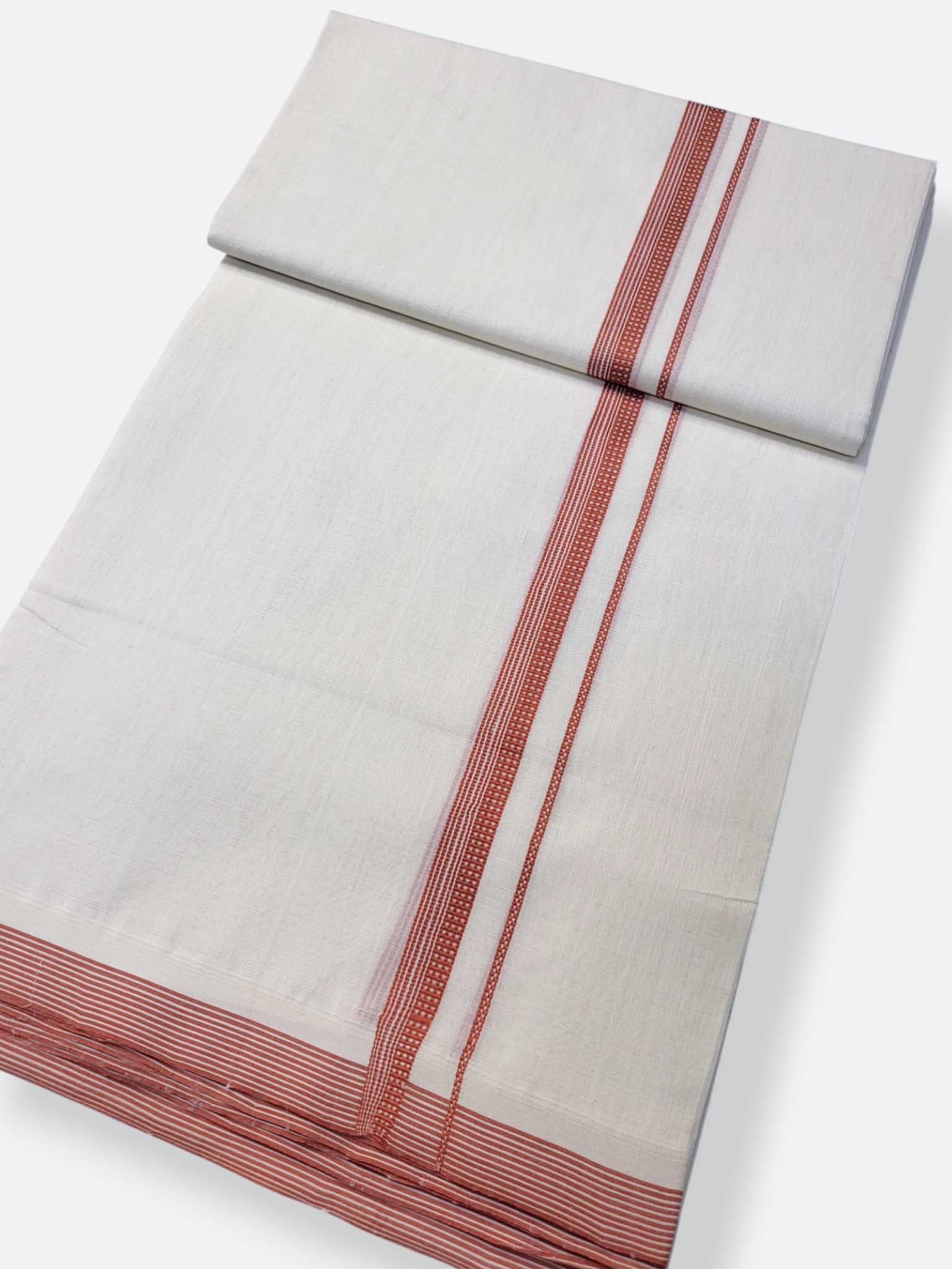 Kerala Premium Balaramapuram Handloom Dhoti/Mundu for Men