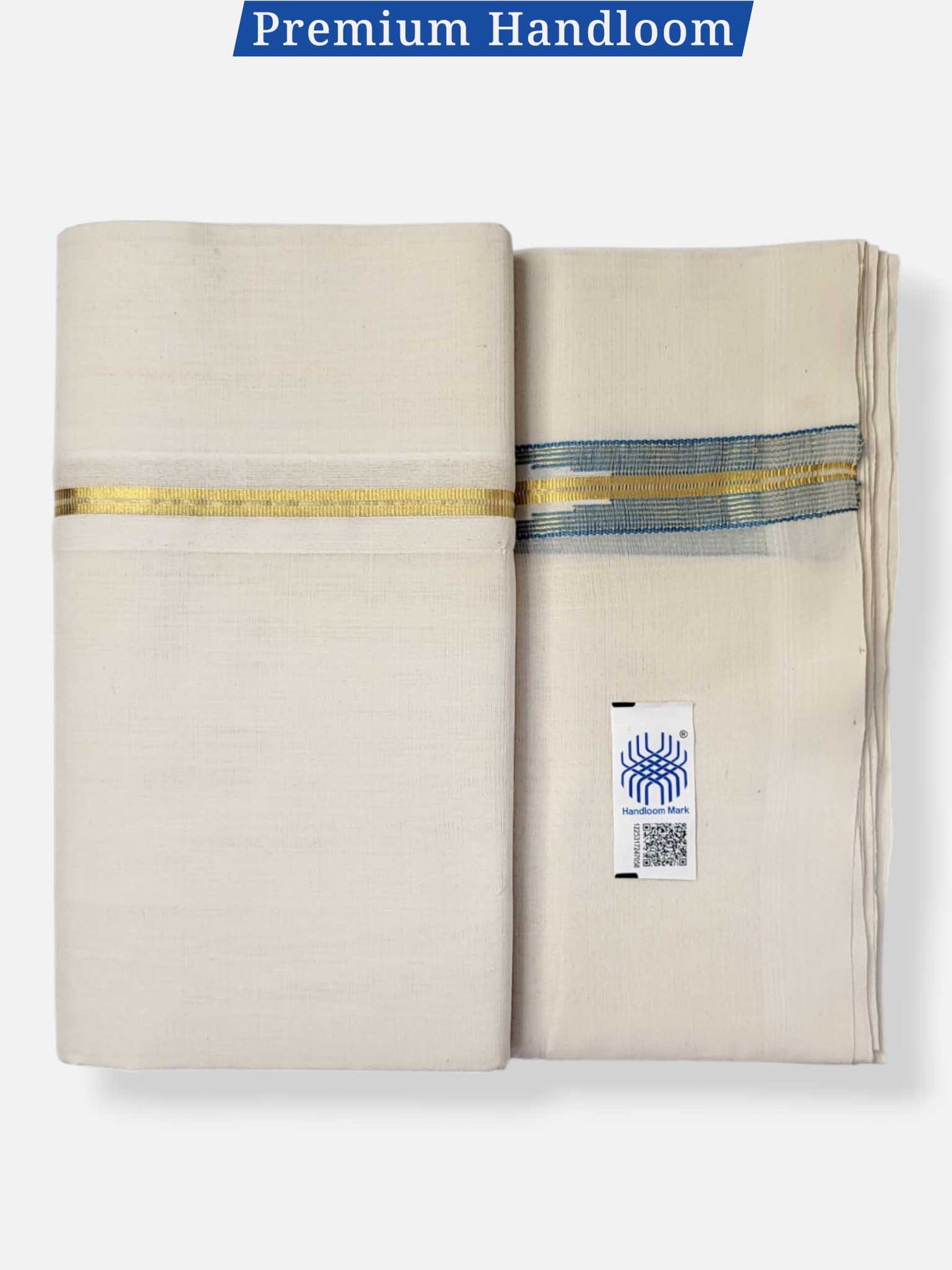 Kerala Premium Balaramapuram Handloom Dhoti/Mundu for Men