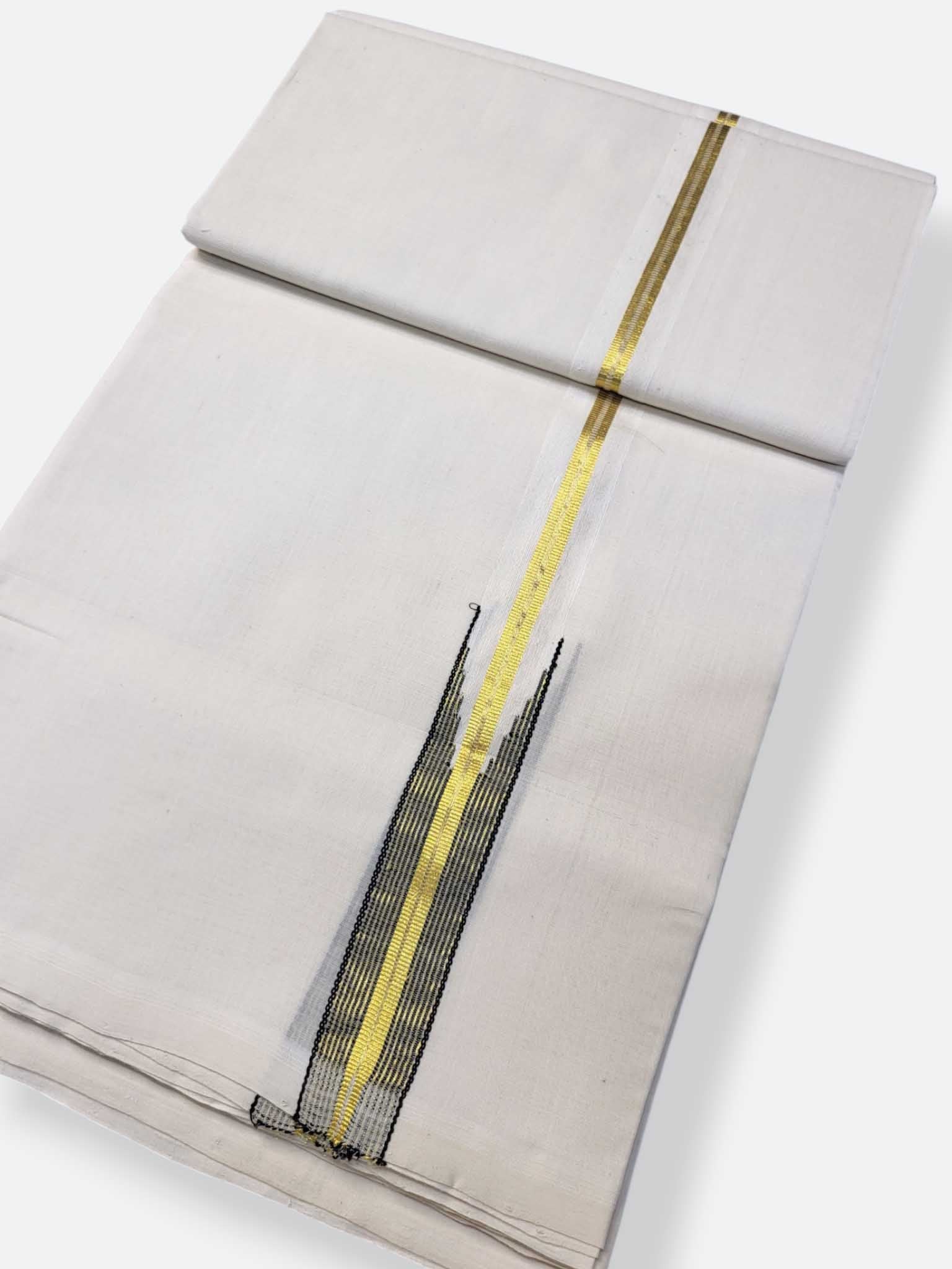 Kerala Premium Balaramapuram Handloom Dhoti/Mundu for Men