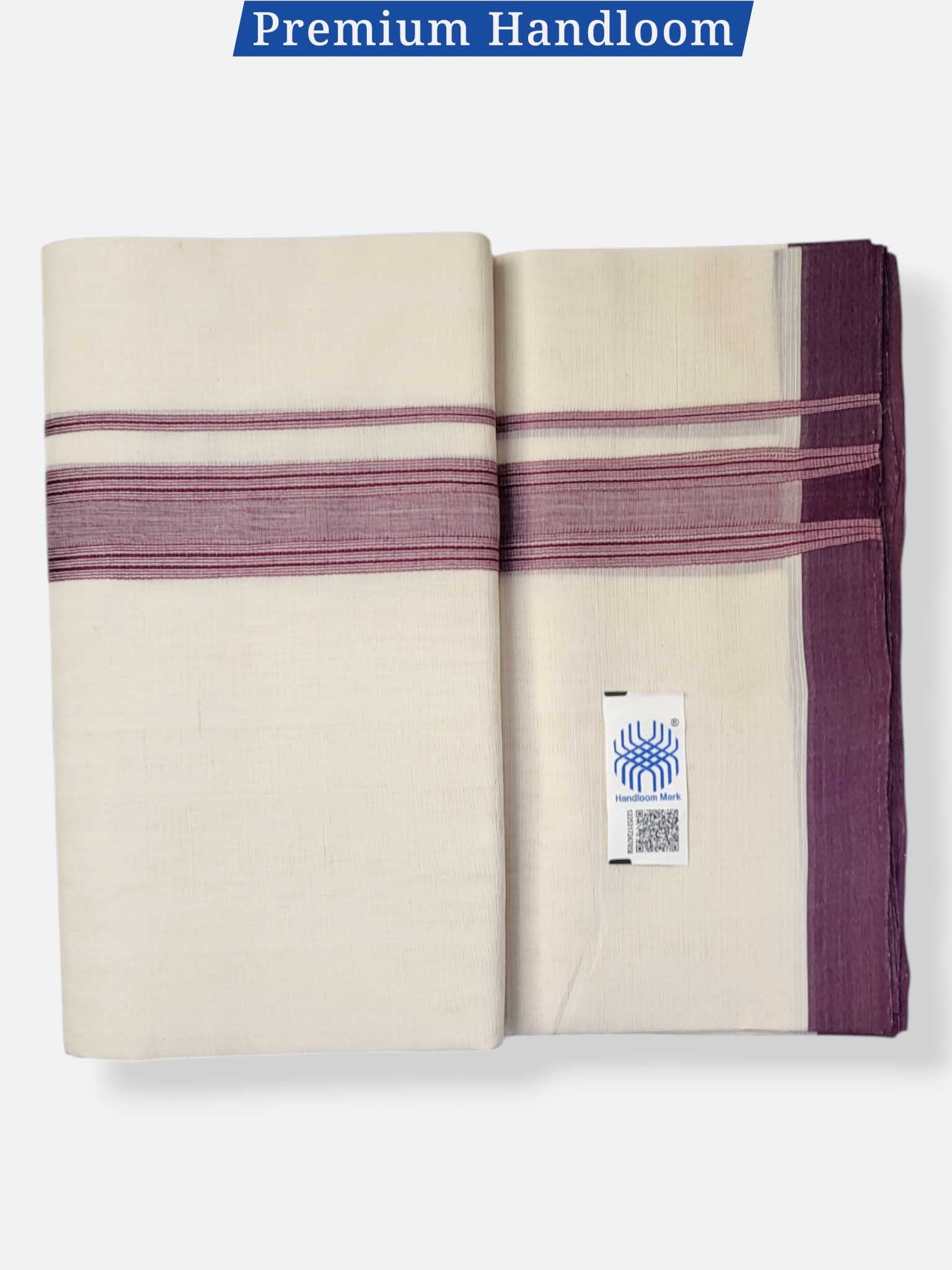 Kerala Premium Balaramapuram Handloom Dhoti/Mundu for Men
