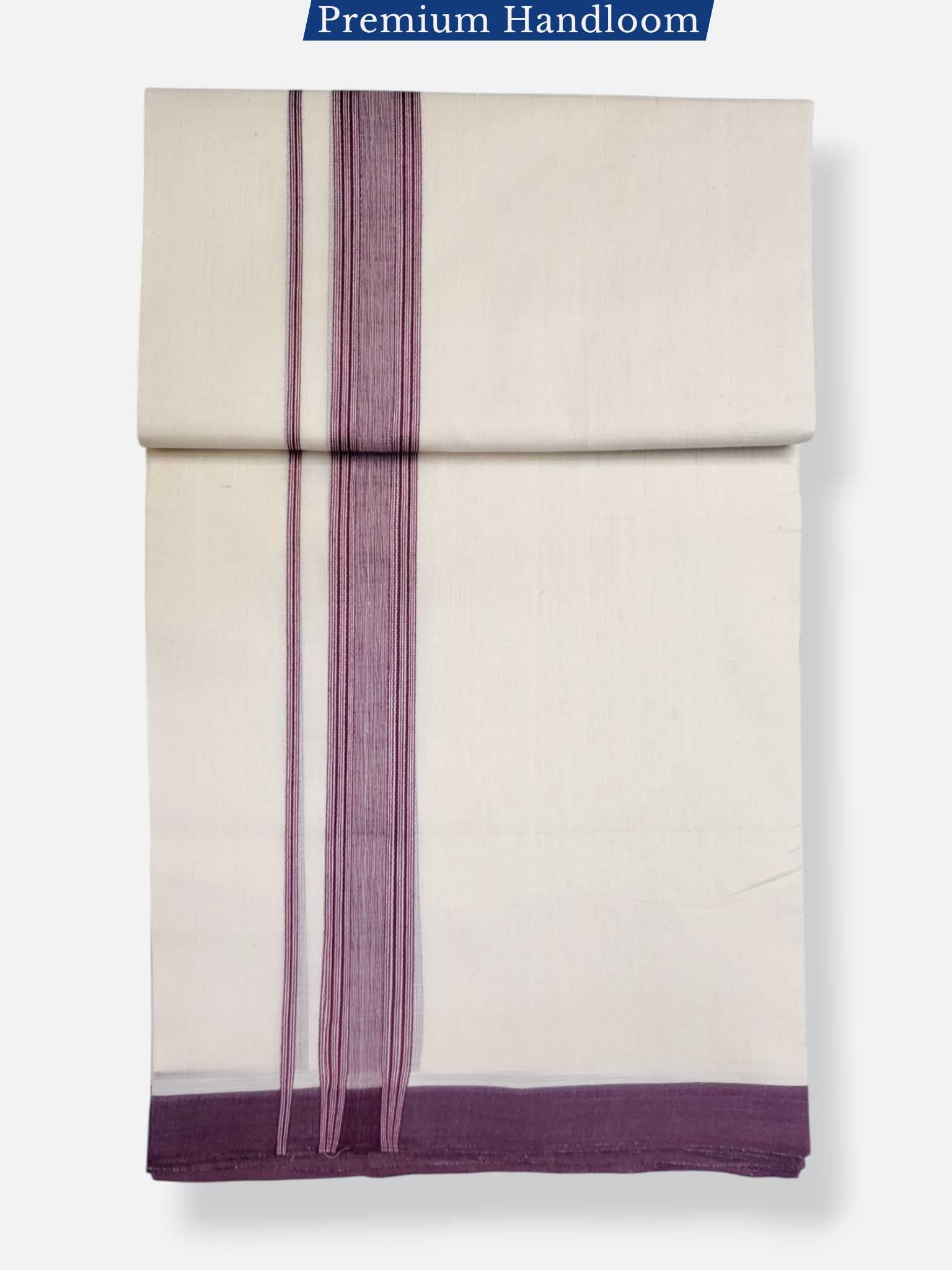 Kerala Premium Balaramapuram Handloom Dhoti/Mundu for Men