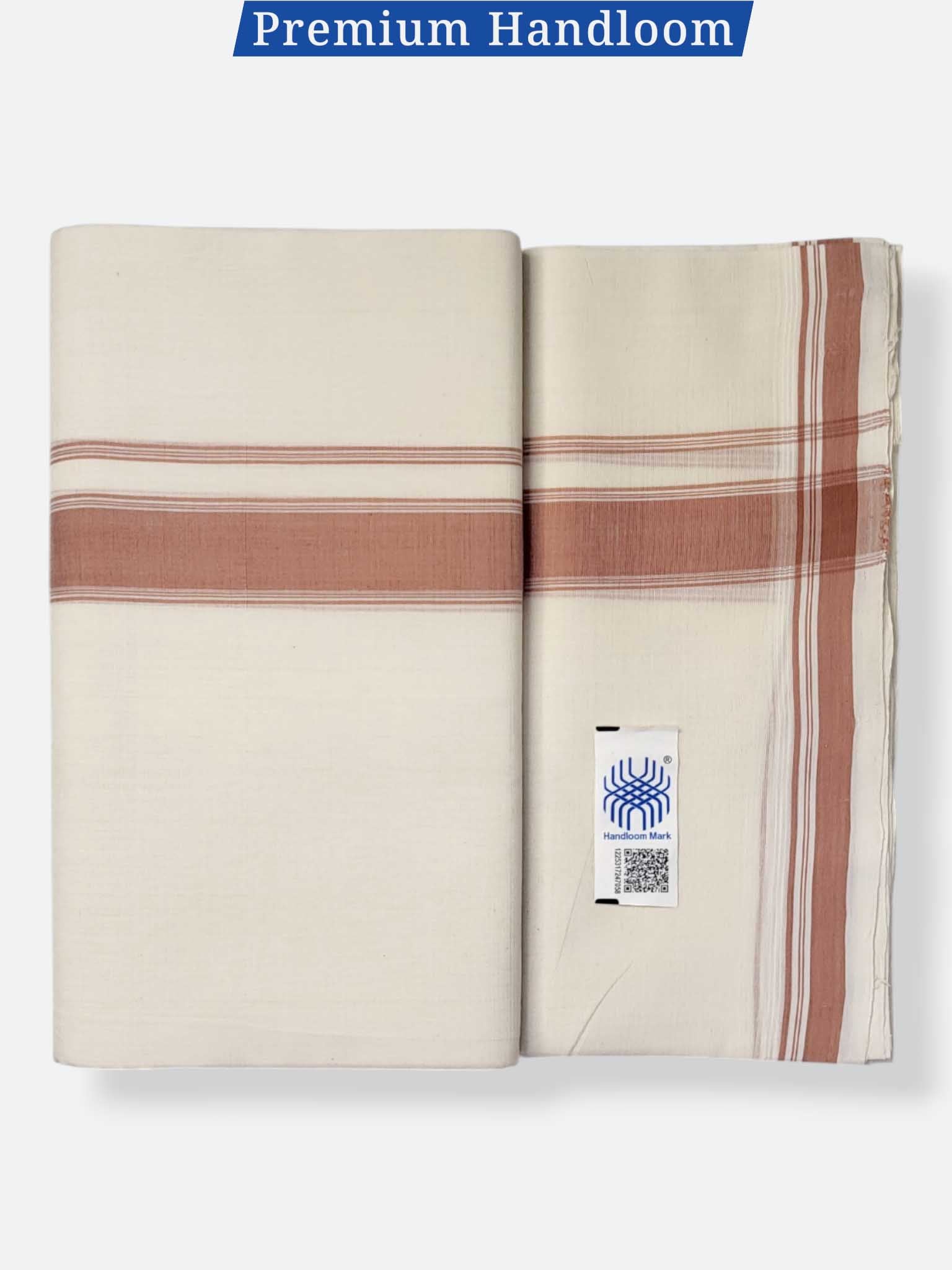 Kerala Premium Balaramapuram Handloom Dhoti/Mundu for Men