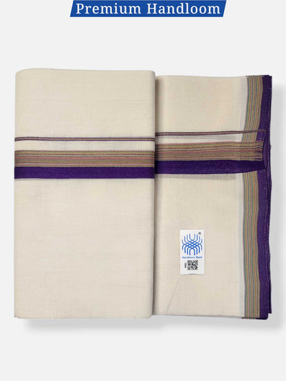 Kerala Premium Balaramapuram Handloom Dhoti/Mundu for Men